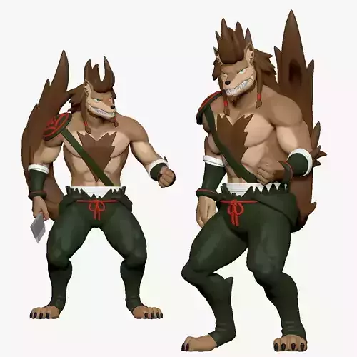 001208 fury humanoid hero 3dp