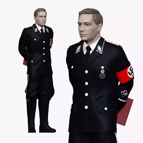001230 man in nazi gestapo uniform shtirlits