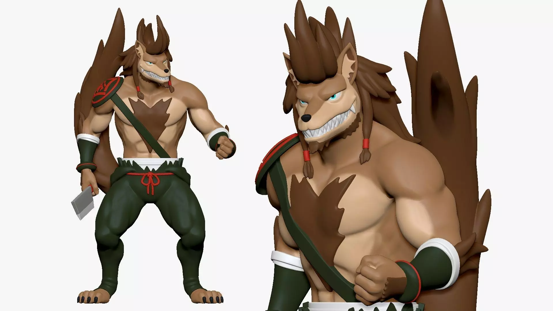 001231 werewolf trooper with long sword 3D model_0