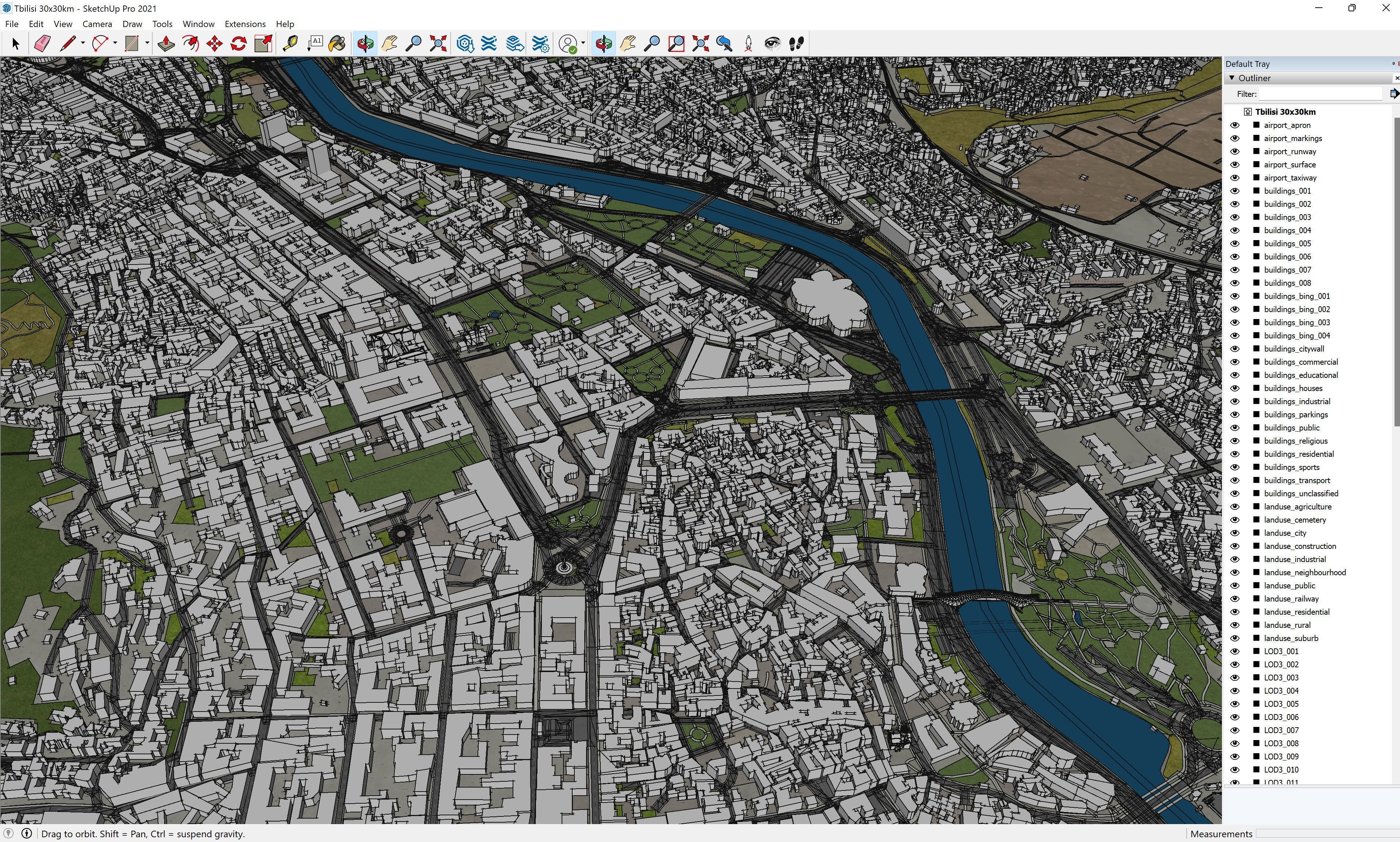 Tbilisi Low-poly 3D model_25
