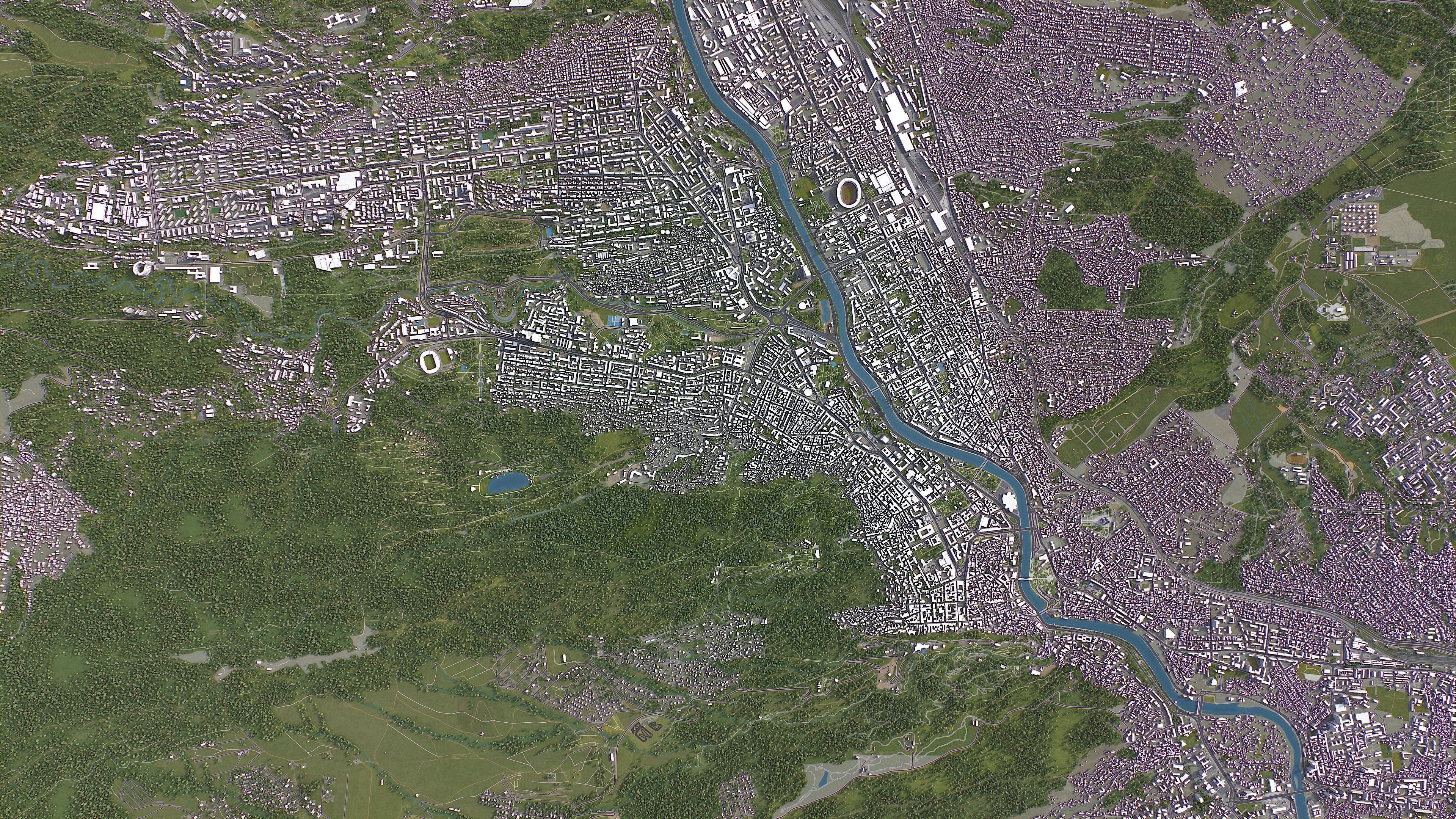 Tbilisi Low-poly 3D model_20