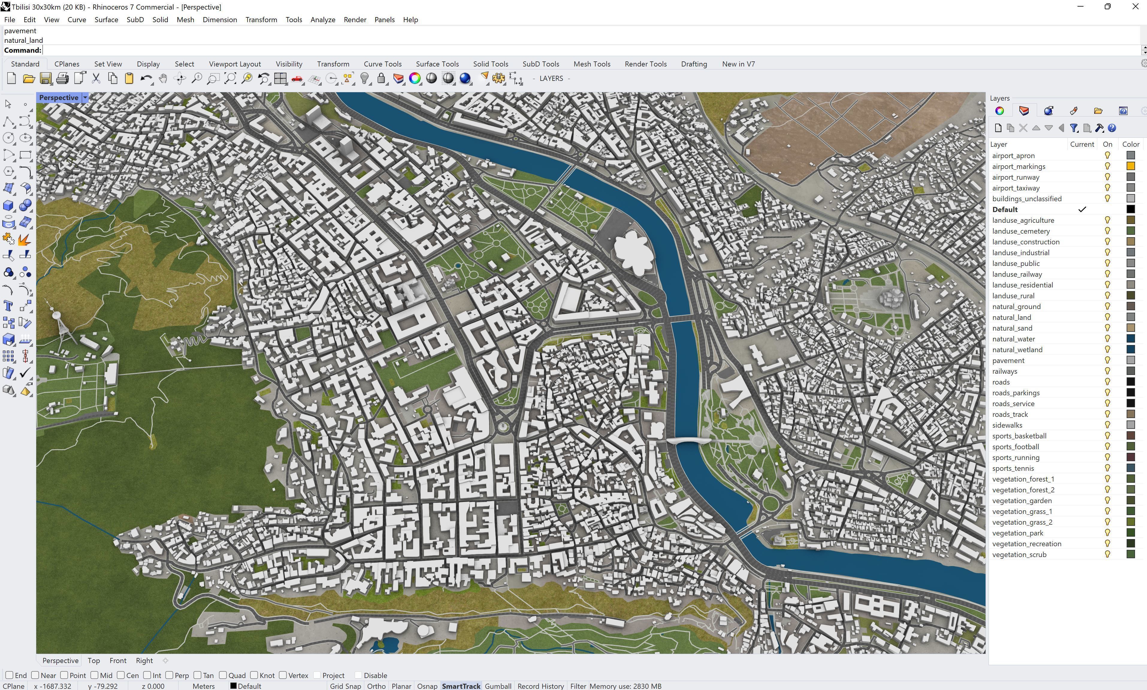 Tbilisi Low-poly 3D model_24