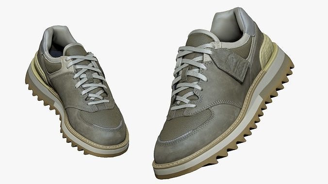 001251 greenishgray shoes new balance 3dp 3D print model