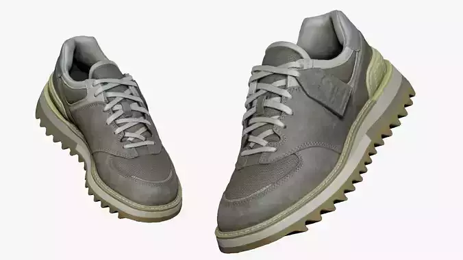 001251 greenishgray shoes new balance 3dp 3D print model