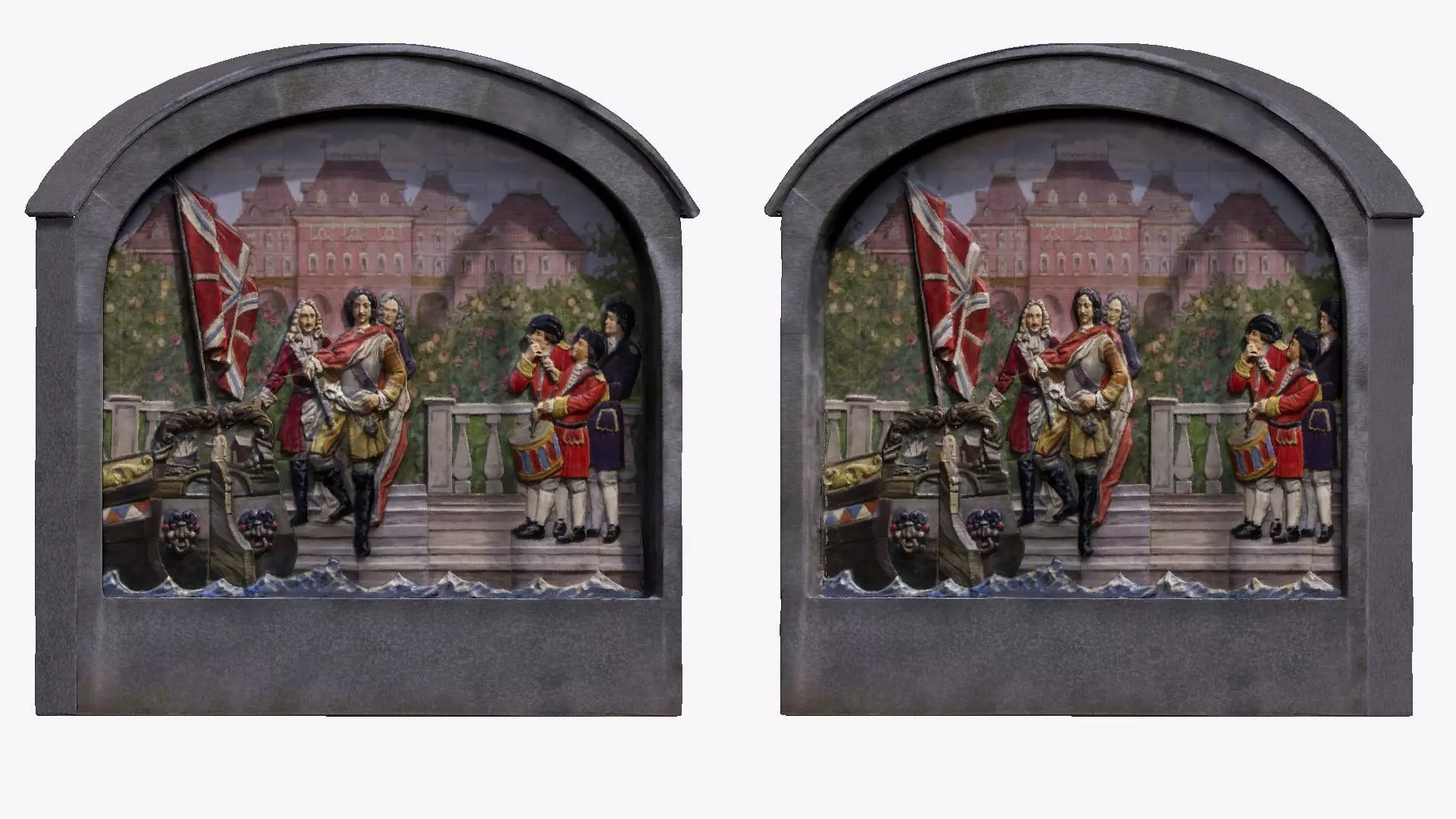 001259 picture from galery millitary parade Free low-poly 3D model