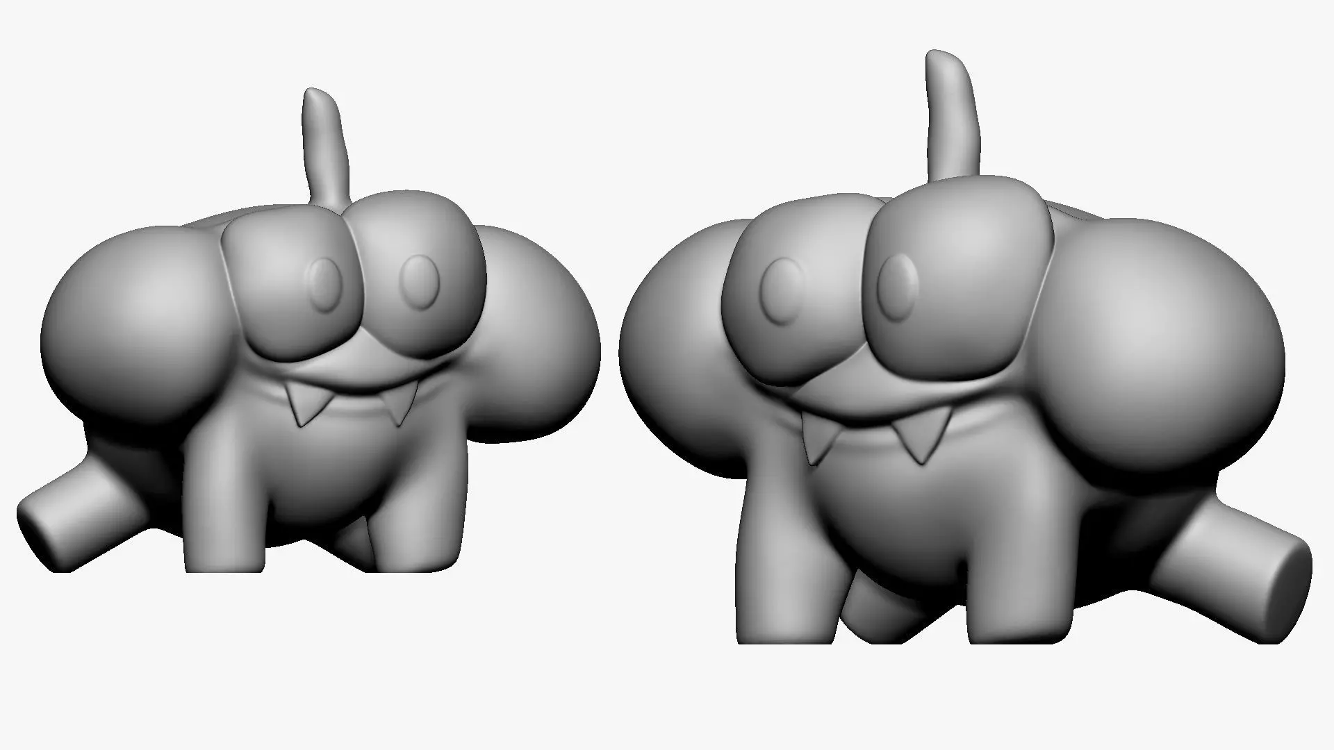 001261 a little green froggy alien 3dp 3D print model_0