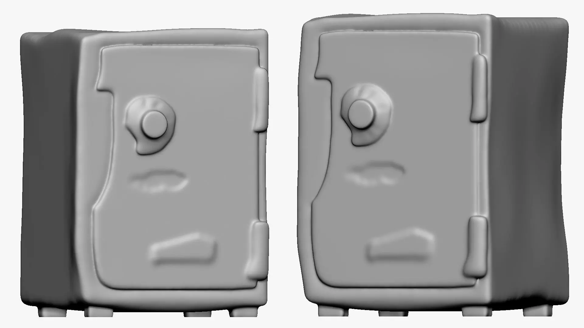 001262 cartoon safe 3dp 3D print model