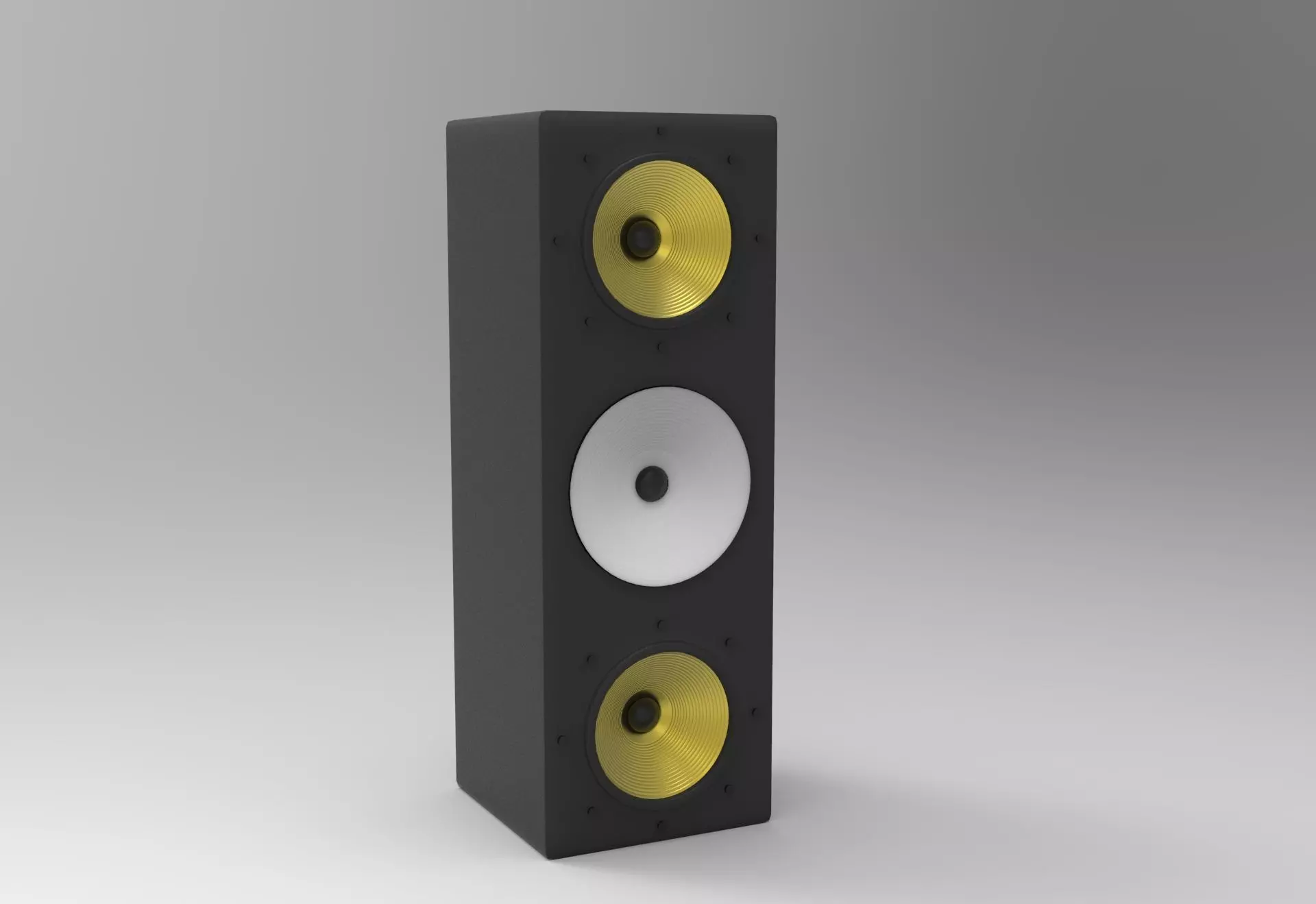 Speaker Box Low-poly 3D model_0