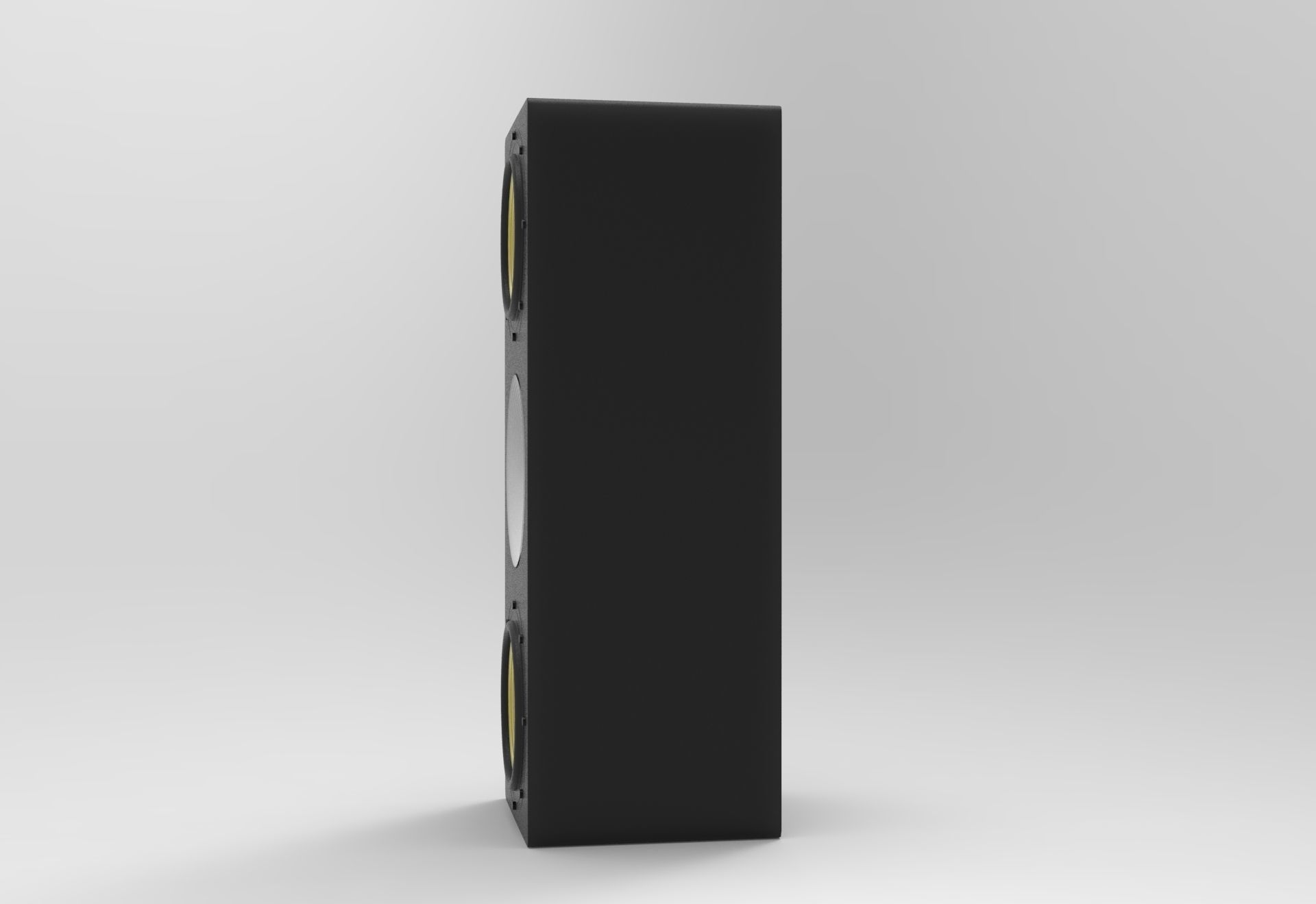 Speaker Box Low-poly 3D model_2
