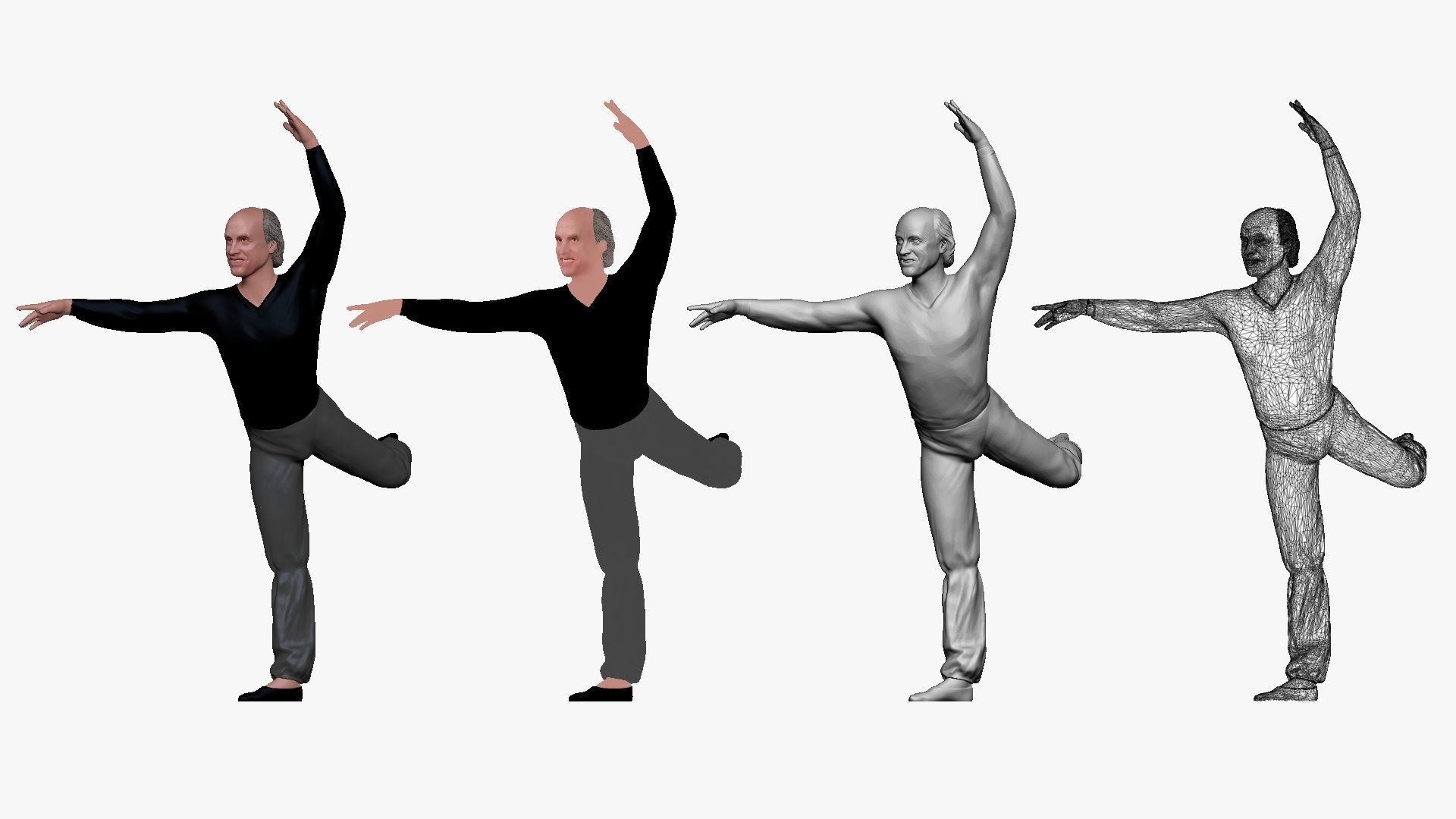 001272 ballet dancer in black top and gray pants 3D model_1