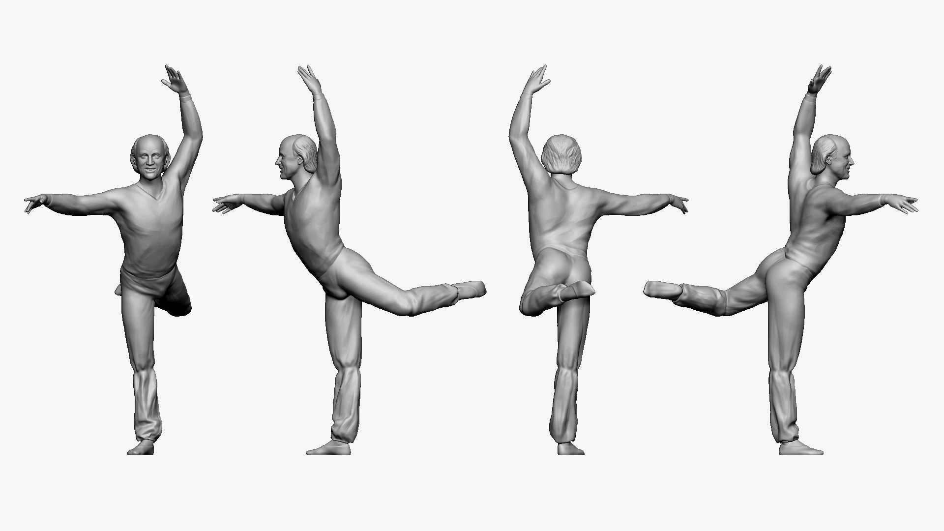 001272 ballet dancer in black top and gray pants 3D model_4