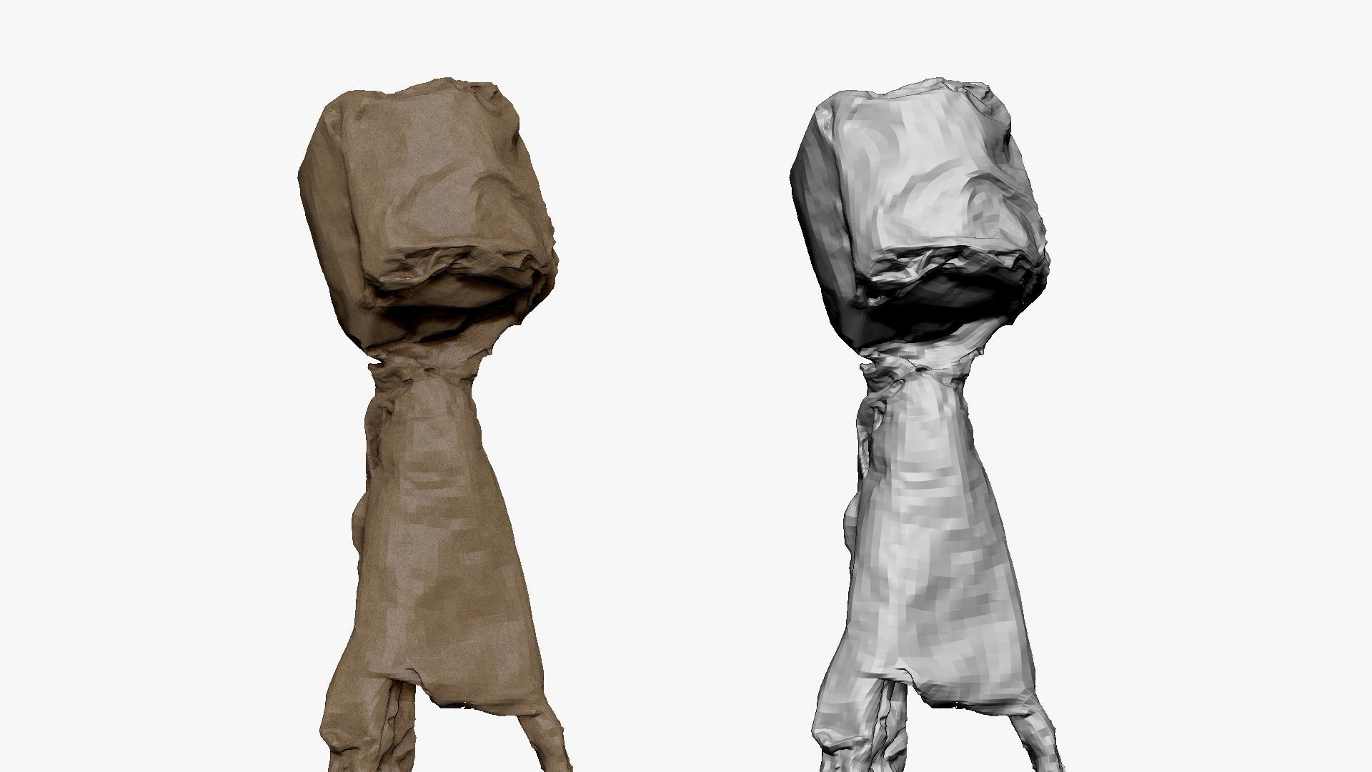 001275 the light hiden under dark coat lowpoly 3dp 3D print model_5