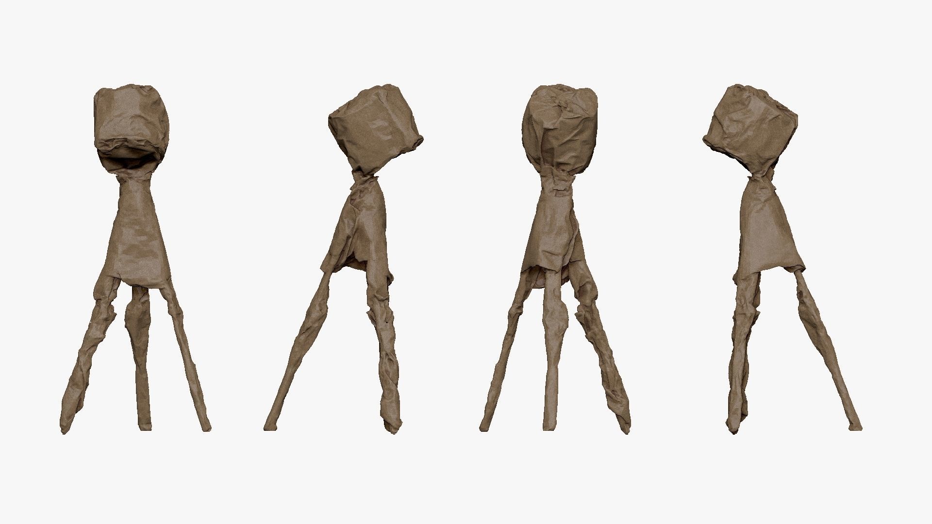 001275 the light hiden under dark coat lowpoly 3dp 3D print model_3