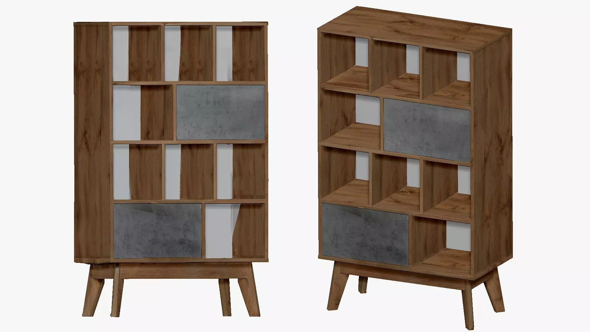 001280 cupboard lowpoly 3D model_0