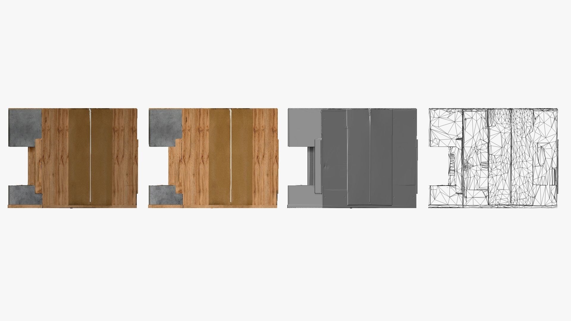 001281 scary wooden cupboard 3D model_1