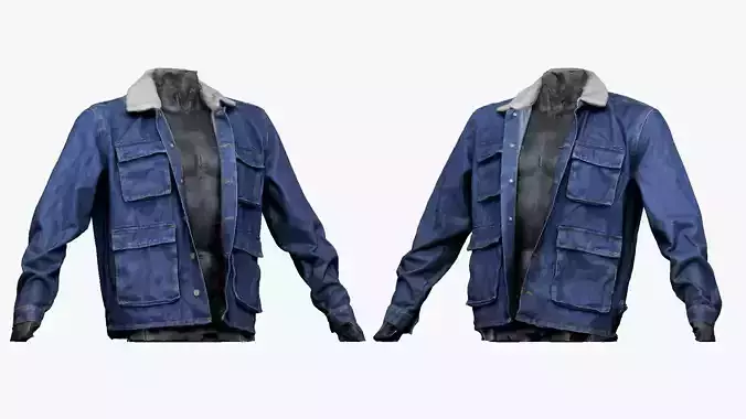 001282 jeans blue jacket