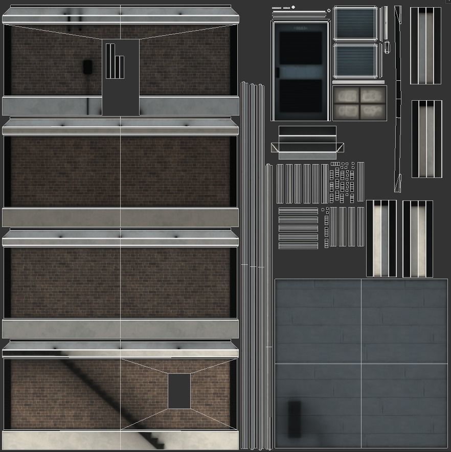 Industrial Building Low Poly Low-poly 3D model_13