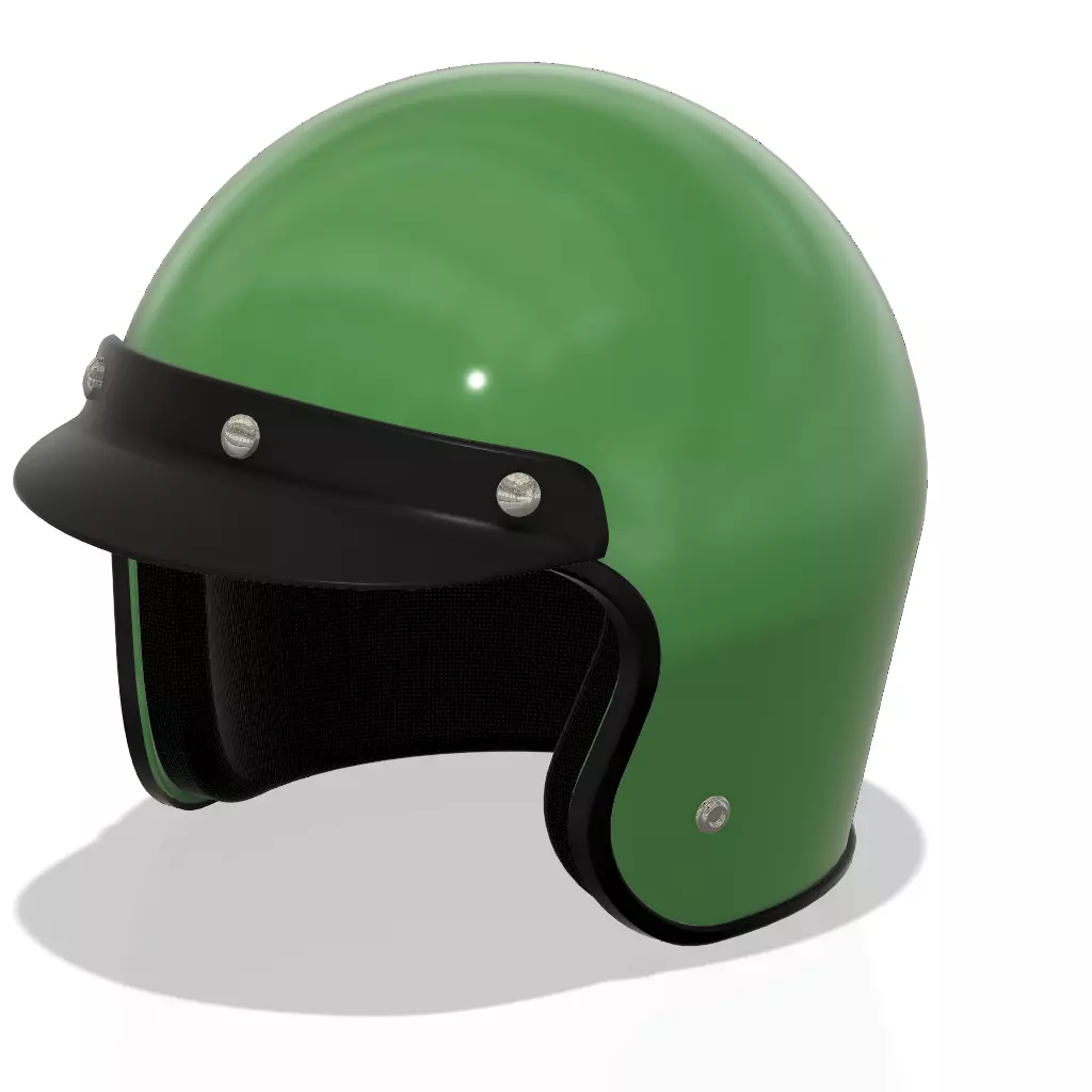3d printable classic helmet - Hi-poly 3D print model