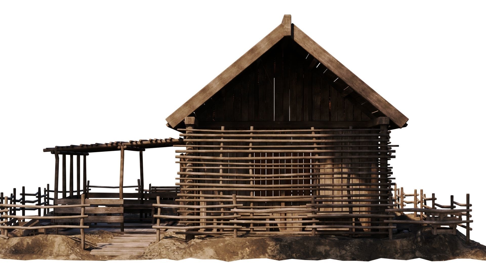 Old House 30 PBR 4K GameReady Low-poly 3D model_3