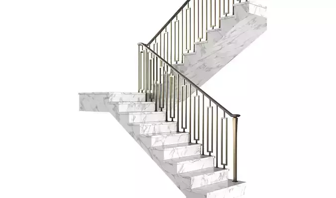 Modern interior stair art deco