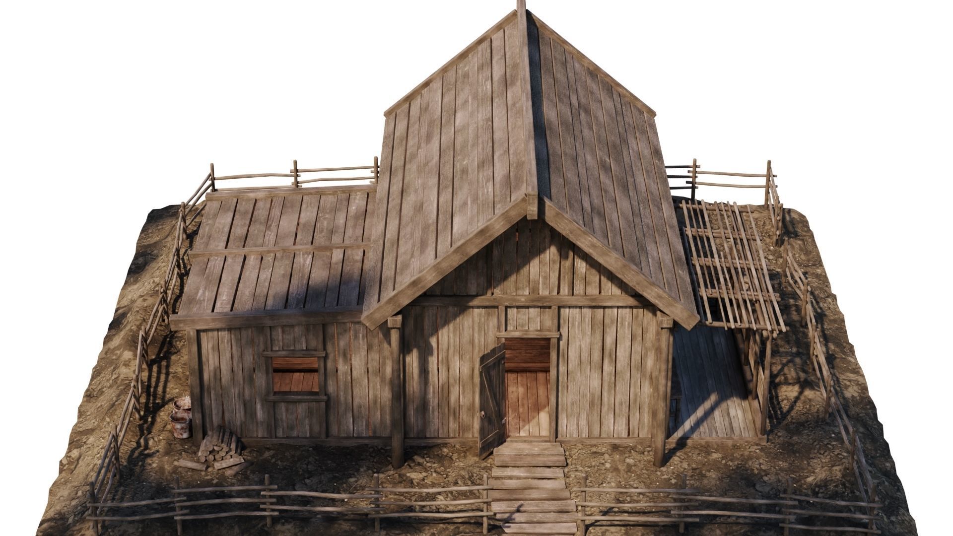 Old House 31 PBR 4K GameReady Low-poly 3D model_2