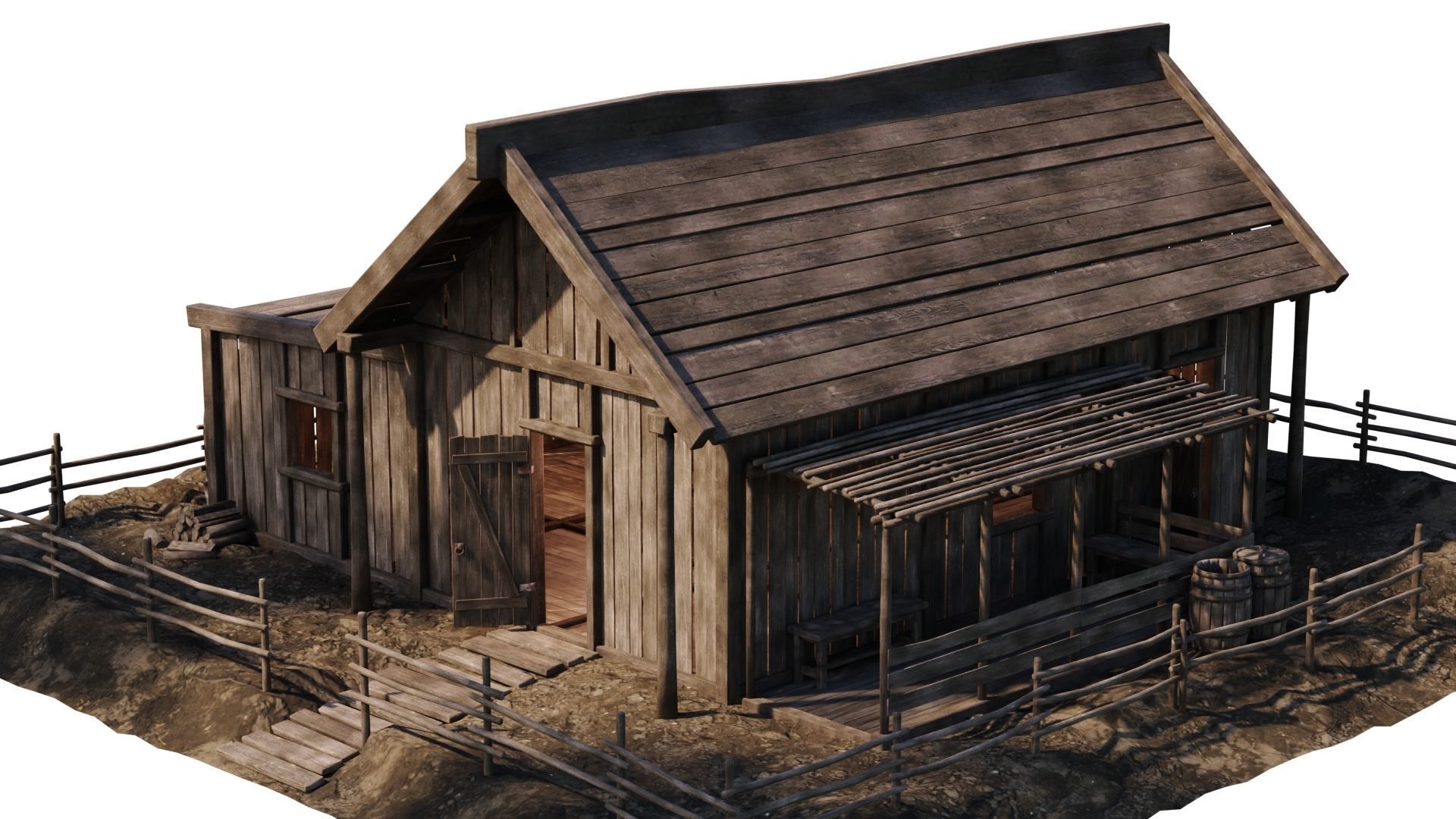 Old House 31 PBR 4K GameReady Low-poly 3D model_12