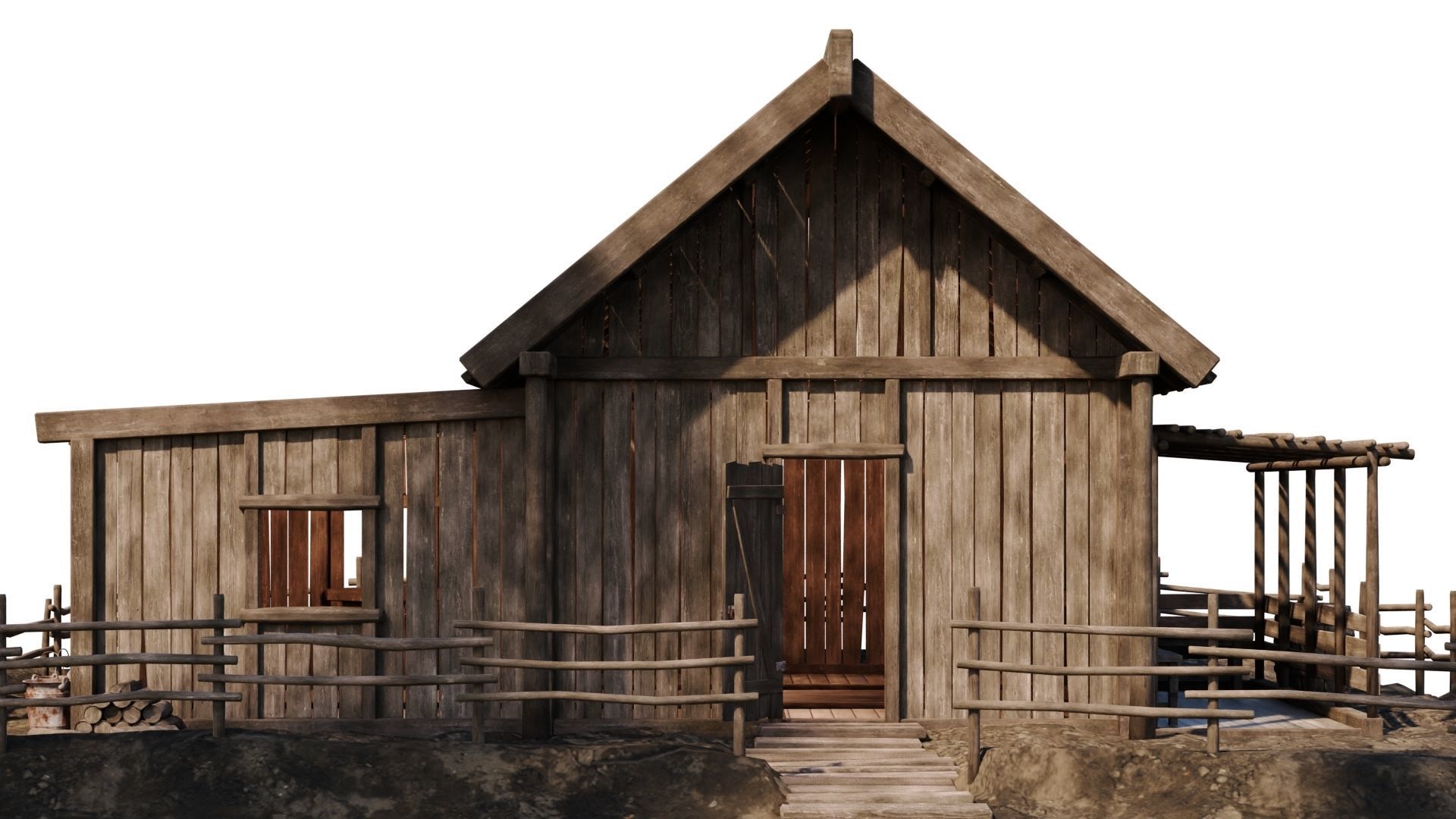 Old House 31 PBR 4K GameReady Low-poly 3D model_3