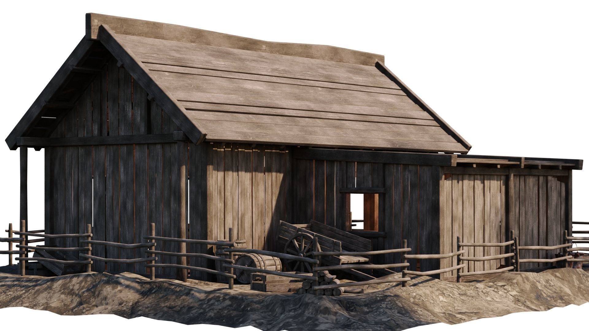 Old House 31 PBR 4K GameReady Low-poly 3D model_7