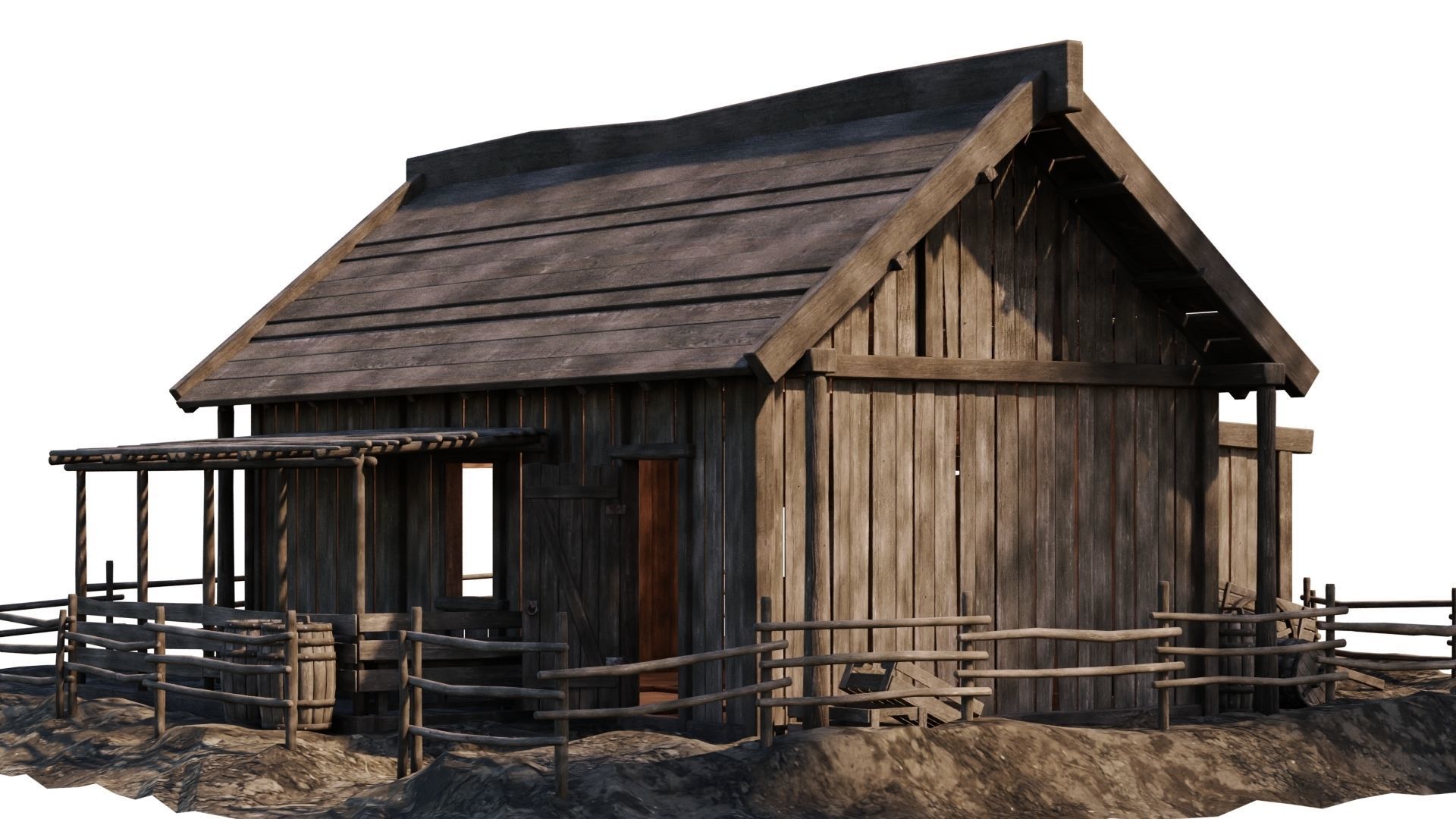 Old House 31 PBR 4K GameReady Low-poly 3D model_8