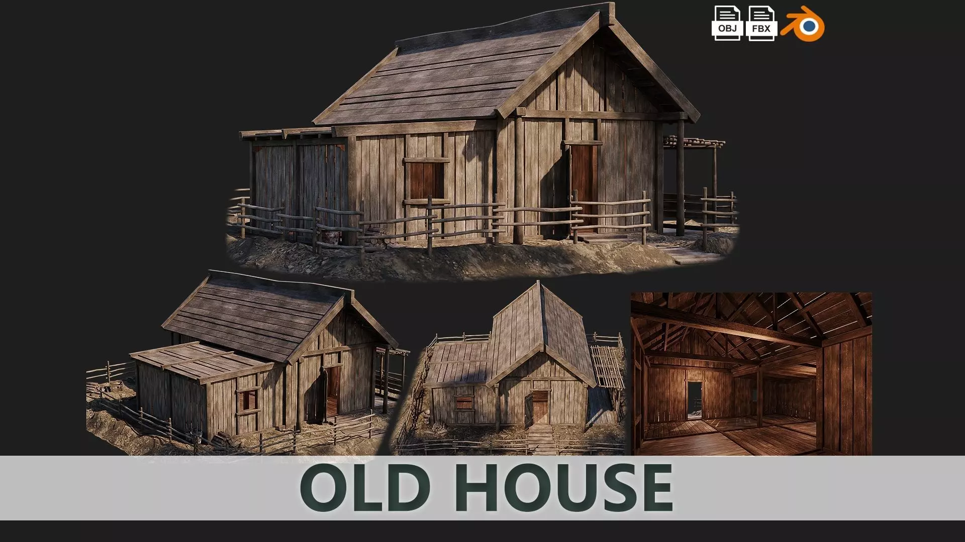 Old House 31 PBR 4K GameReady Low-poly 3D model_0