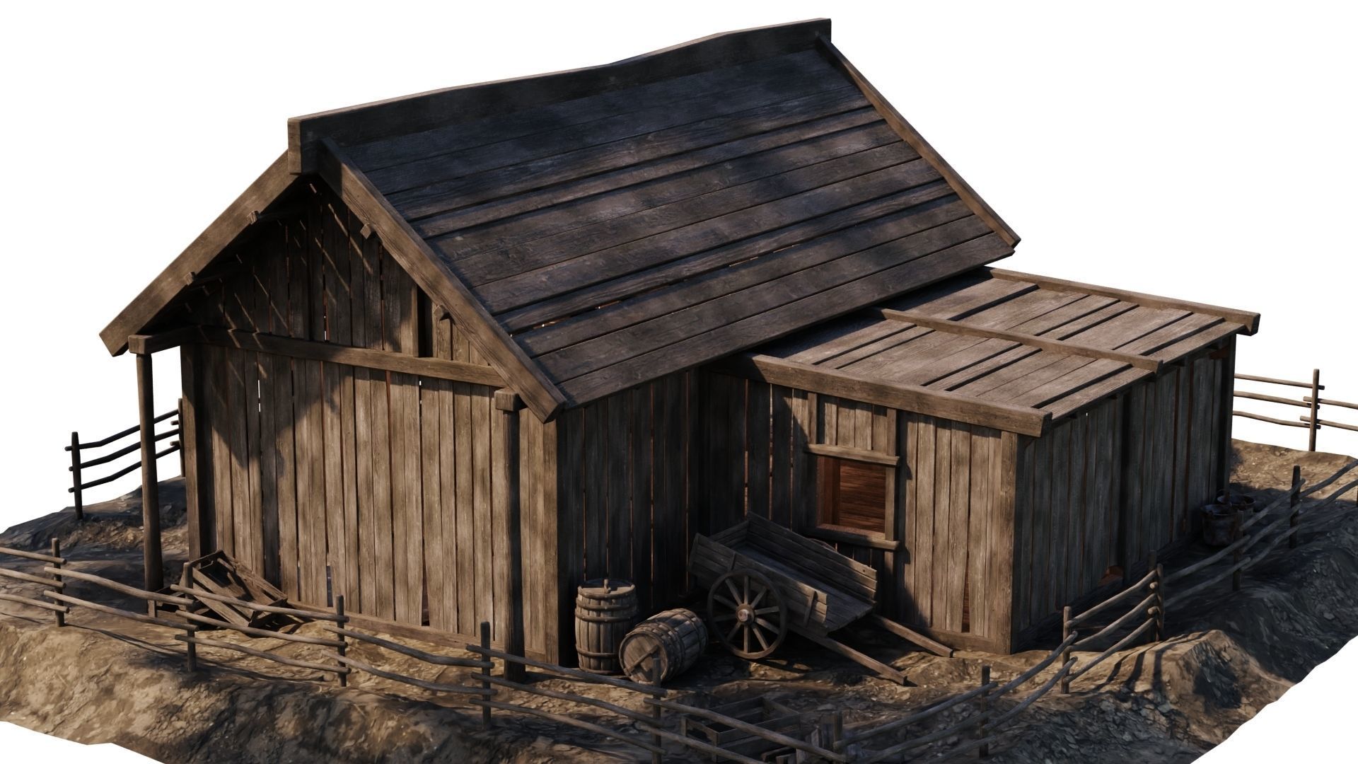 Old House 31 PBR 4K GameReady Low-poly 3D model_10