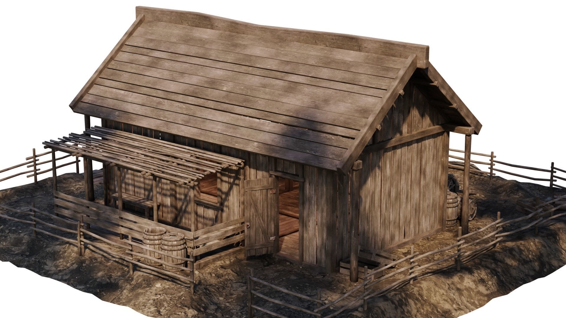 Old House 31 PBR 4K GameReady Low-poly 3D model_11