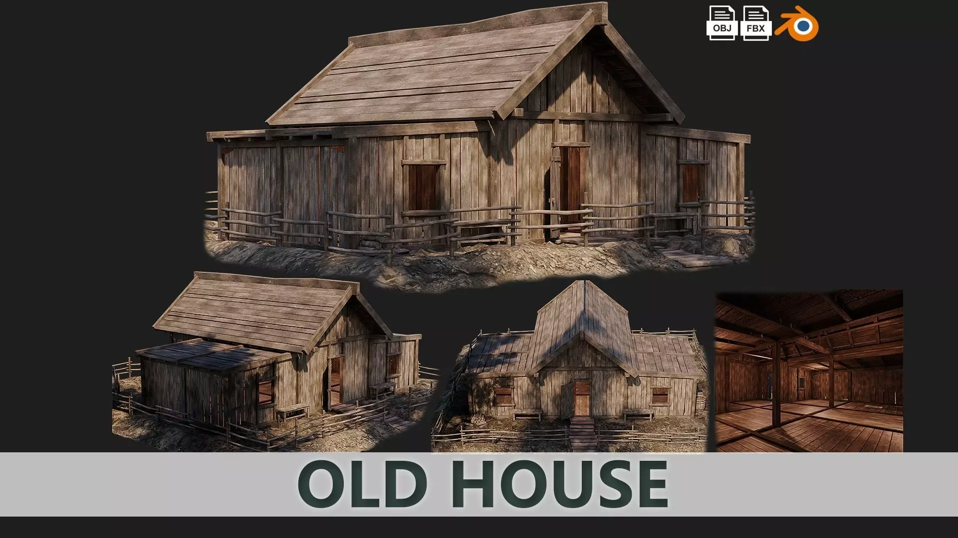 Old House 32 PBR 4K GameReady Low-poly 3D model_0