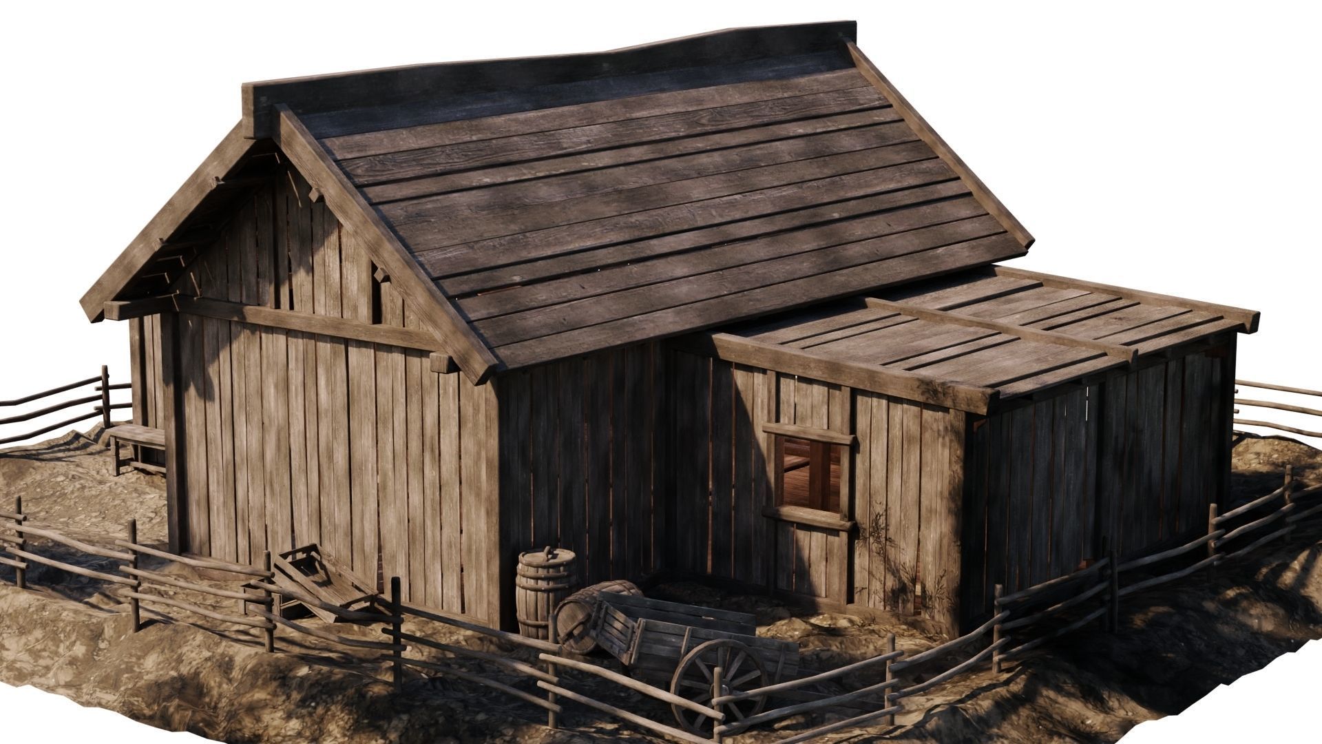 Old House 32 PBR 4K GameReady Low-poly 3D model_10