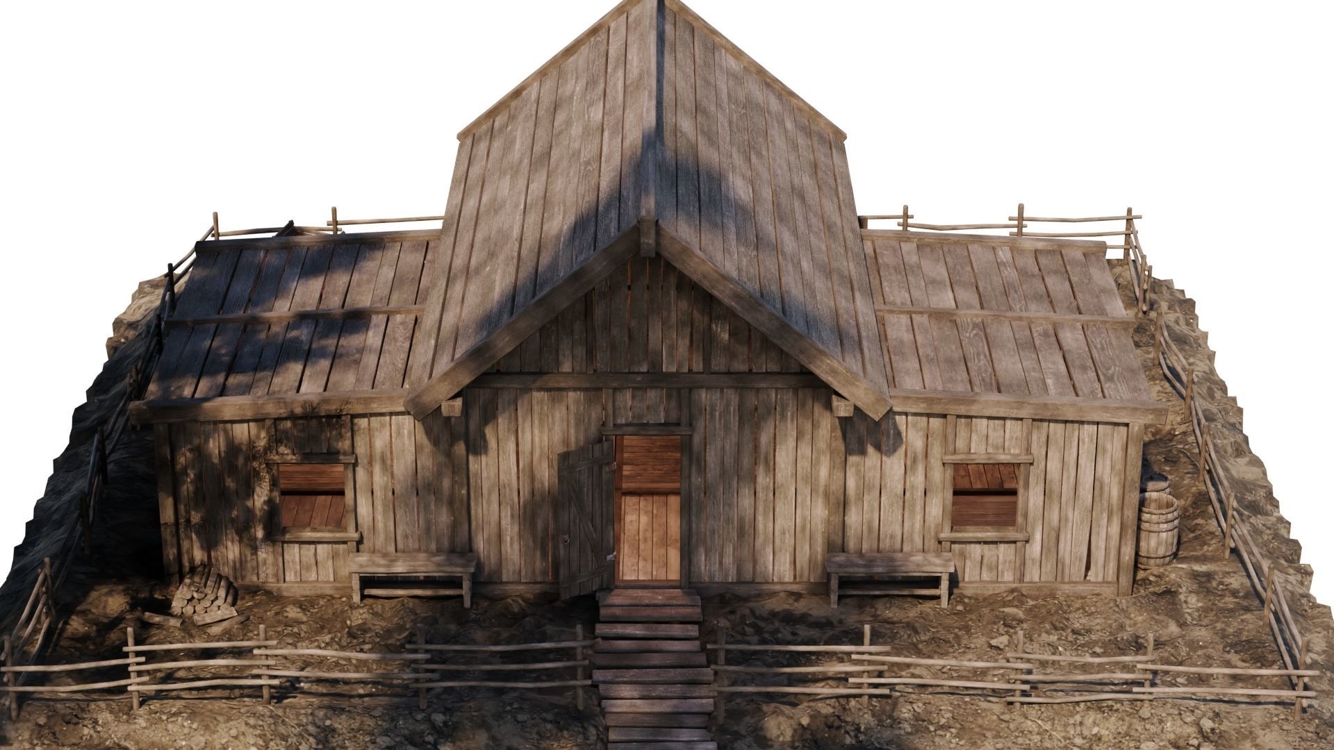 Old House 32 PBR 4K GameReady Low-poly 3D model_2