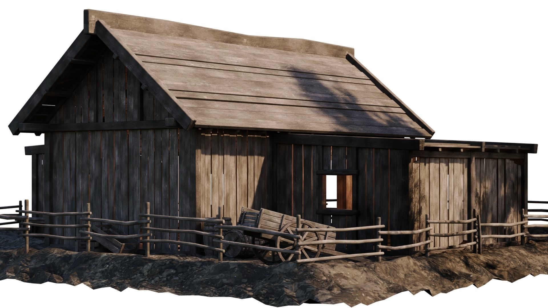 Old House 32 PBR 4K GameReady Low-poly 3D model_7