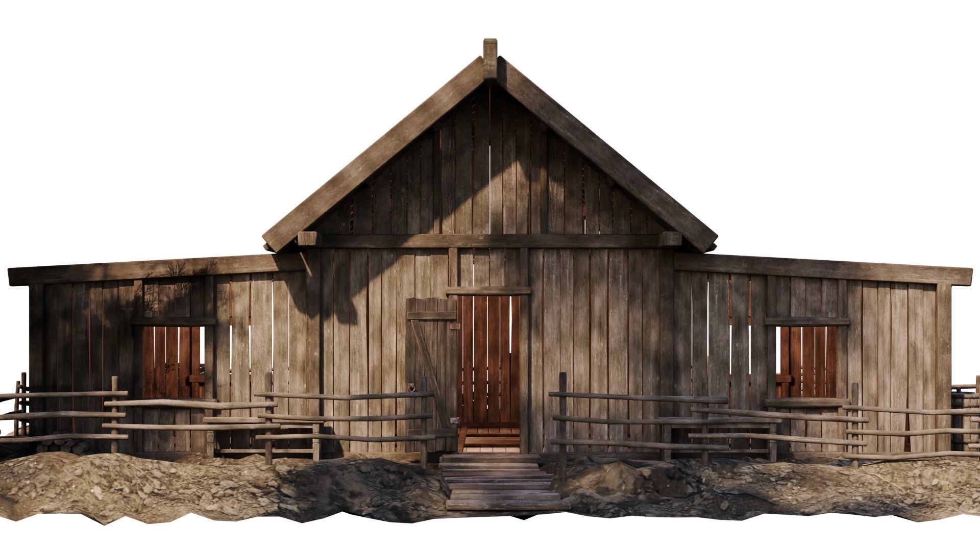 Old House 32 PBR 4K GameReady Low-poly 3D model_3