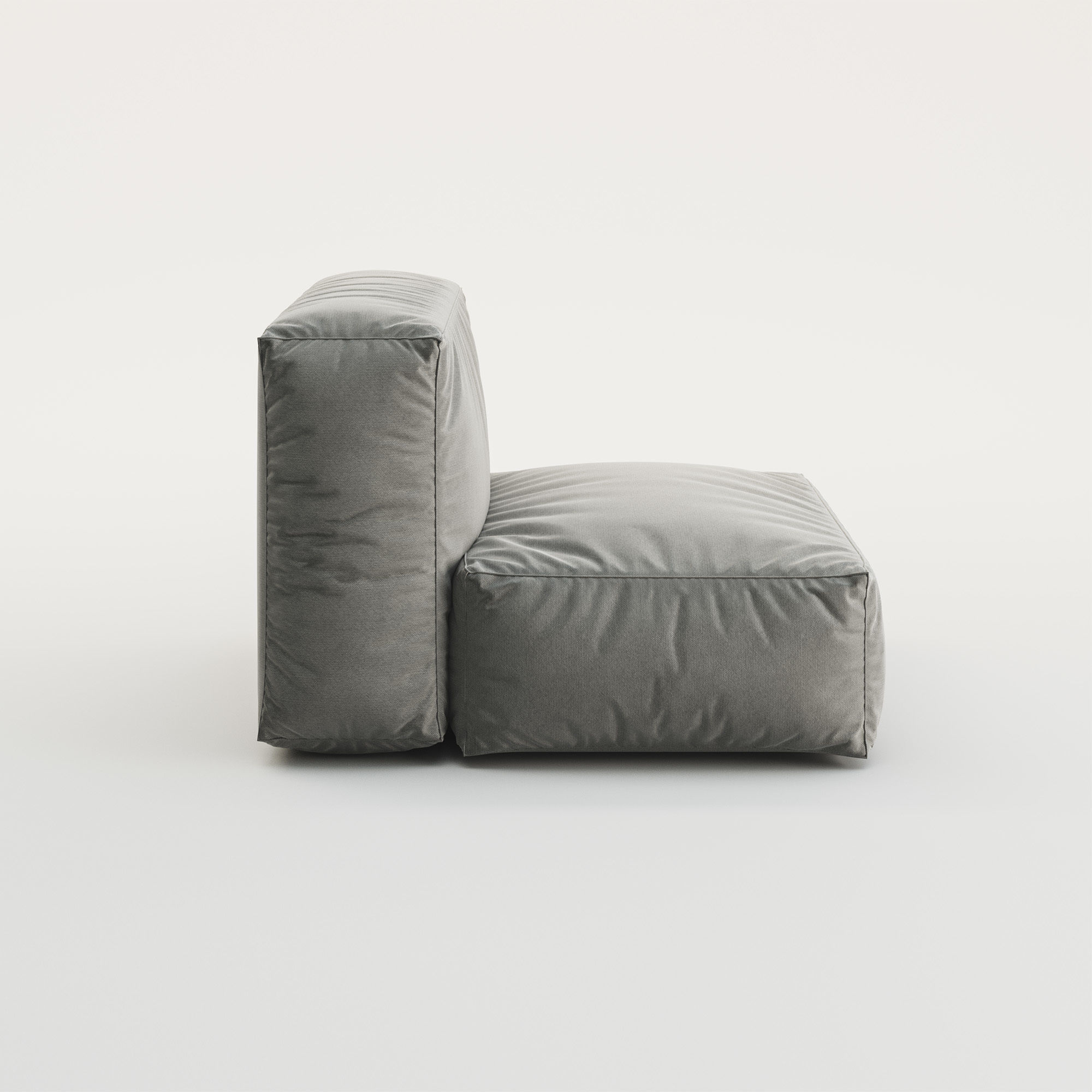 Modular single Sofa 3D model_2