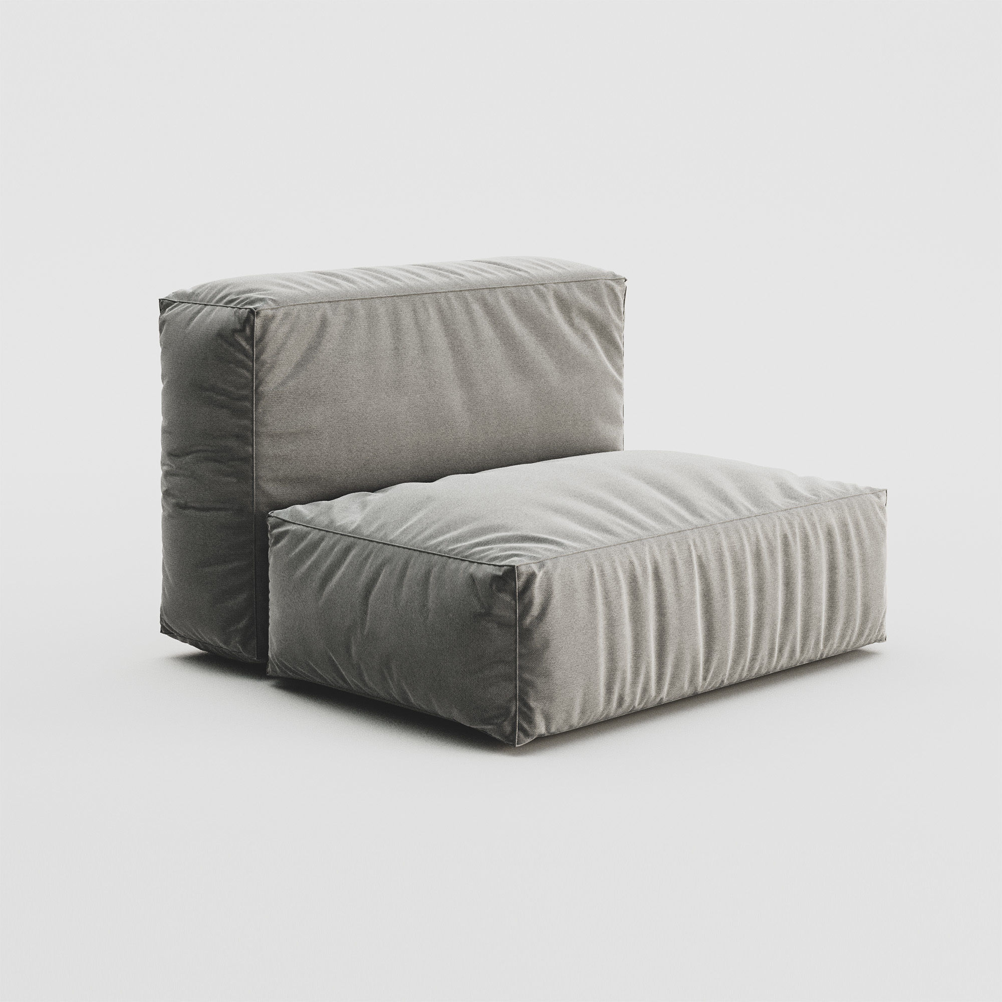 Modular single Sofa 3D model_1