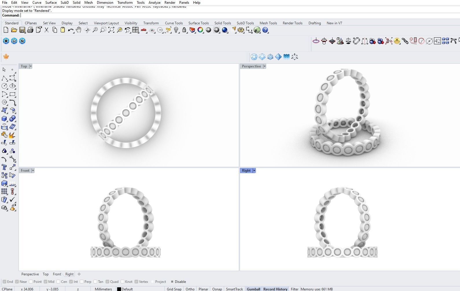 Eternity Ring 1 3D model_2