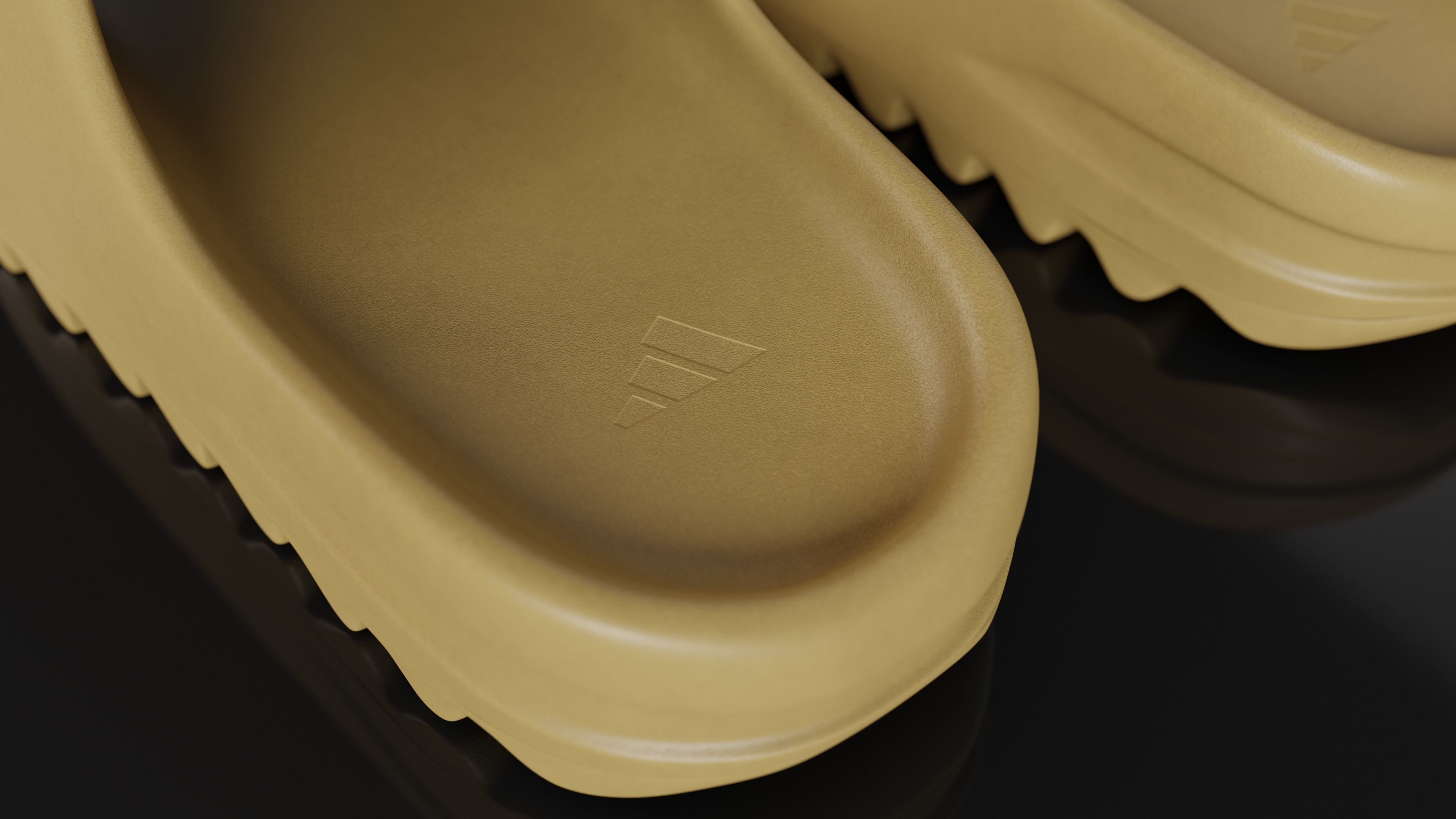 Adidas Yeezy sliders shoe Low-poly 3D model_20