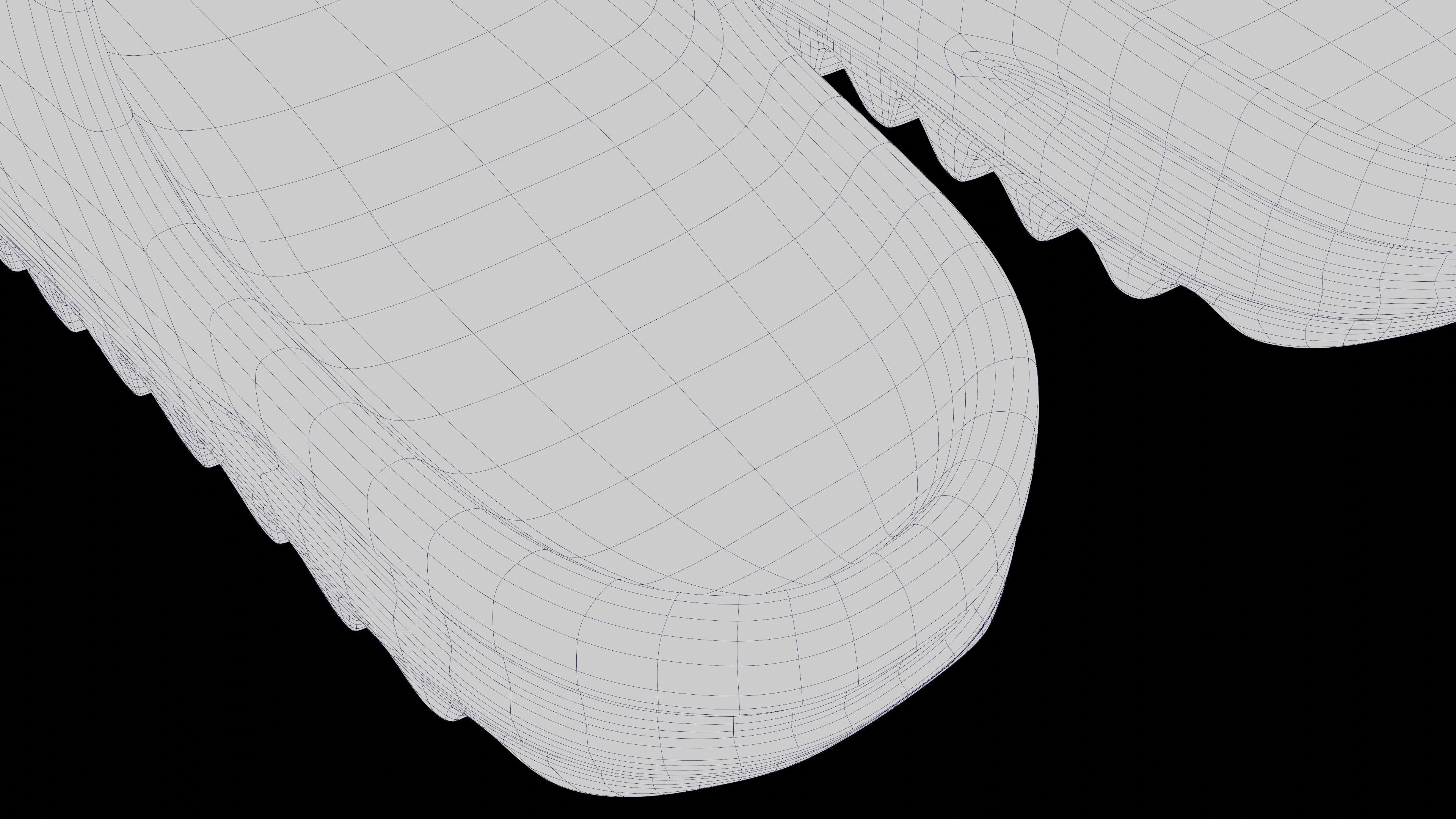 Adidas Yeezy sliders shoe Low-poly 3D model_48