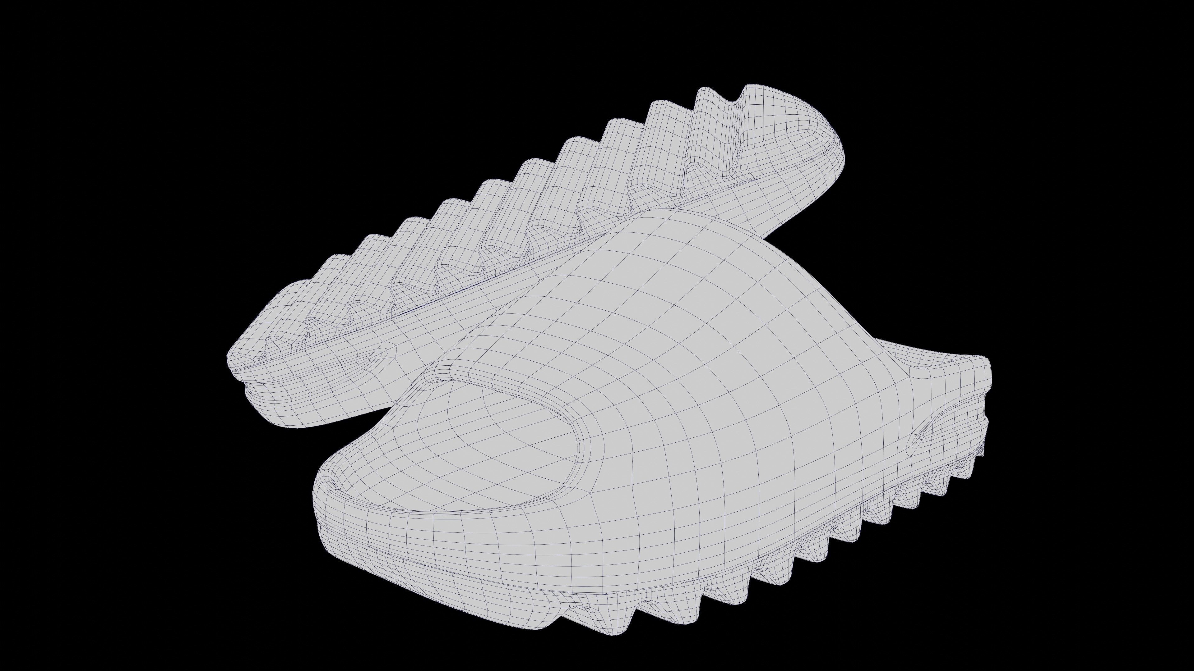 Adidas Yeezy sliders shoe Low-poly 3D model_50