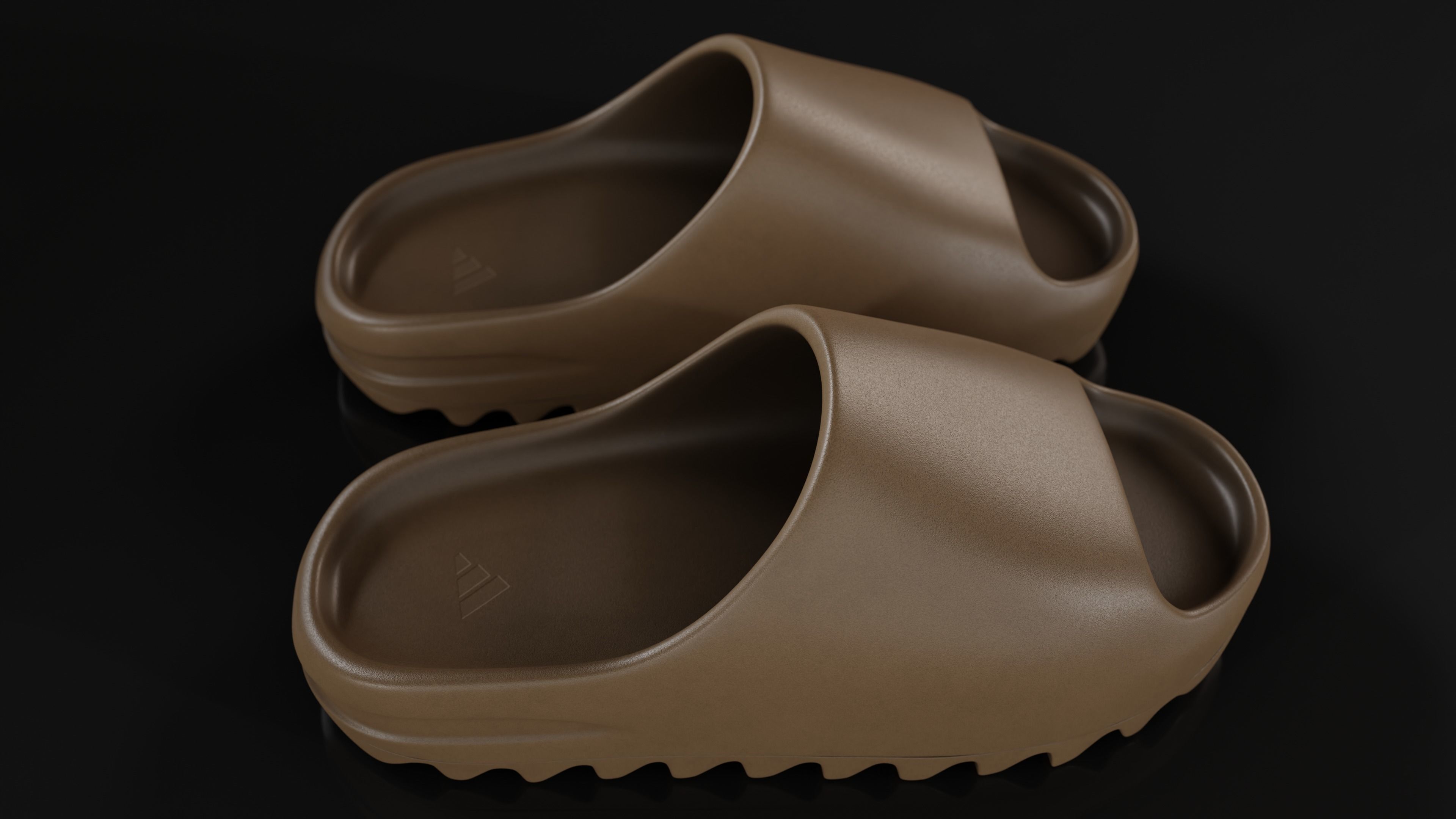 Adidas Yeezy sliders shoe Low-poly 3D model_30