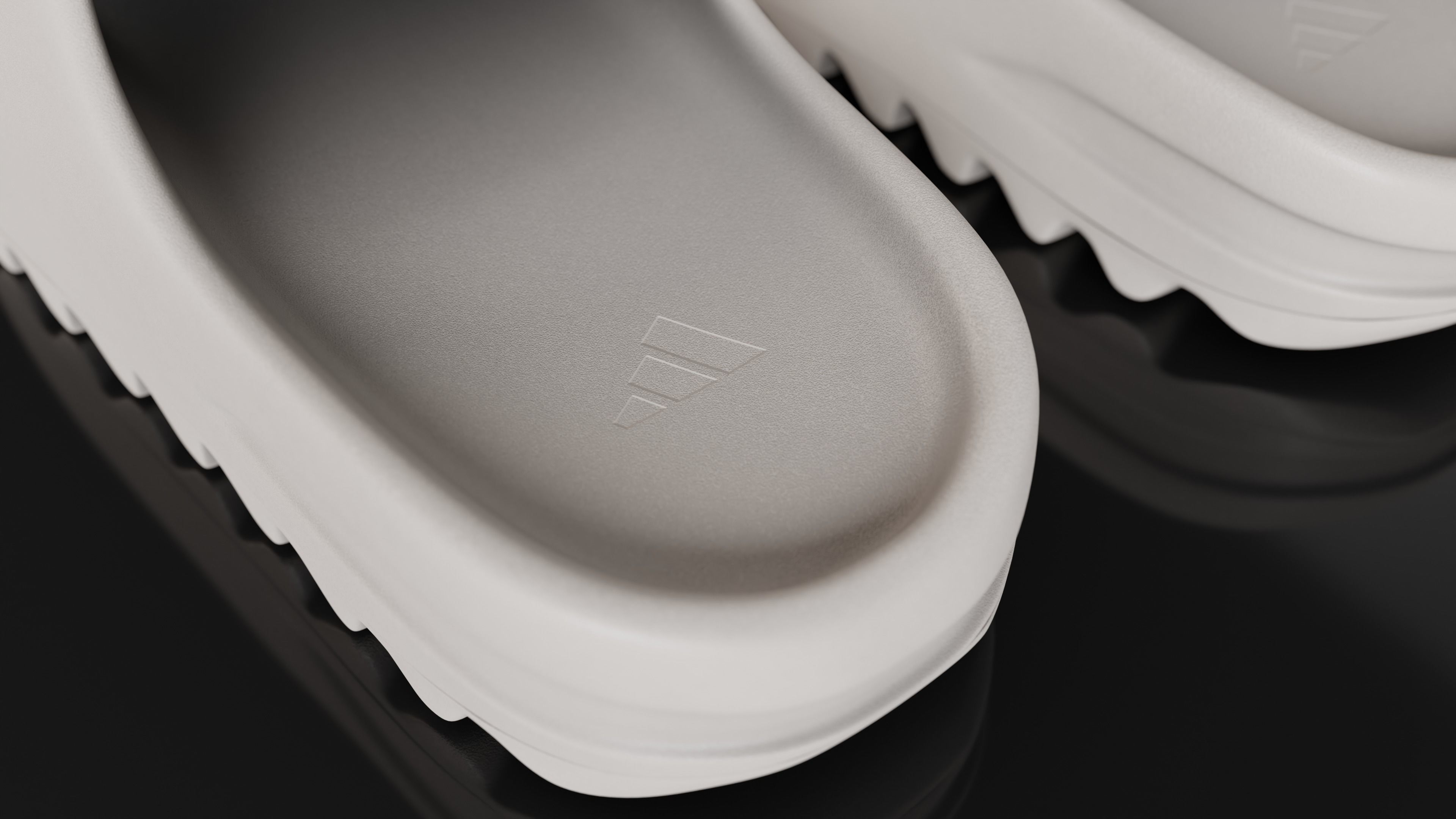 Adidas Yeezy sliders shoe Low-poly 3D model_6