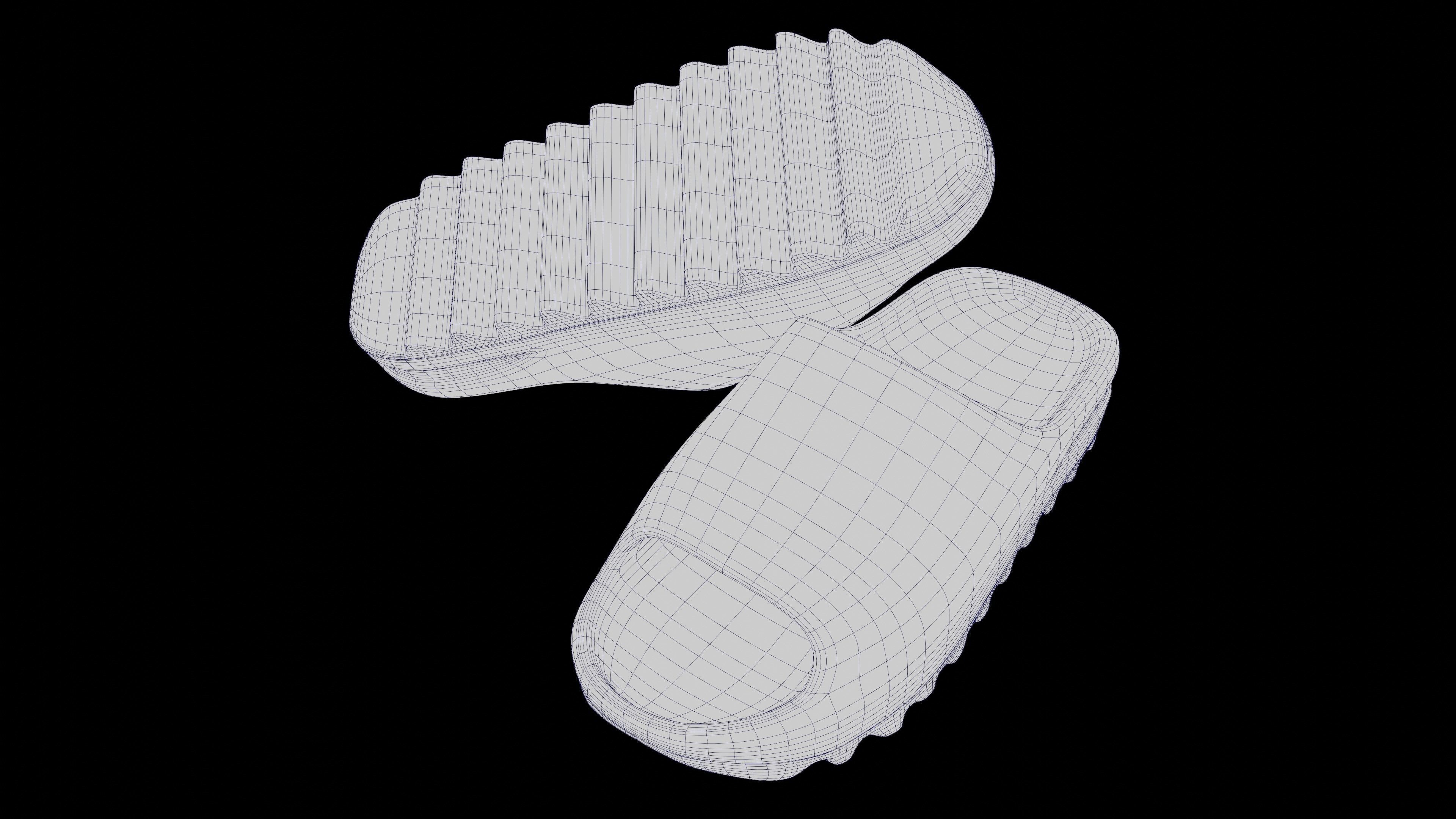 Adidas Yeezy sliders shoe Low-poly 3D model_49