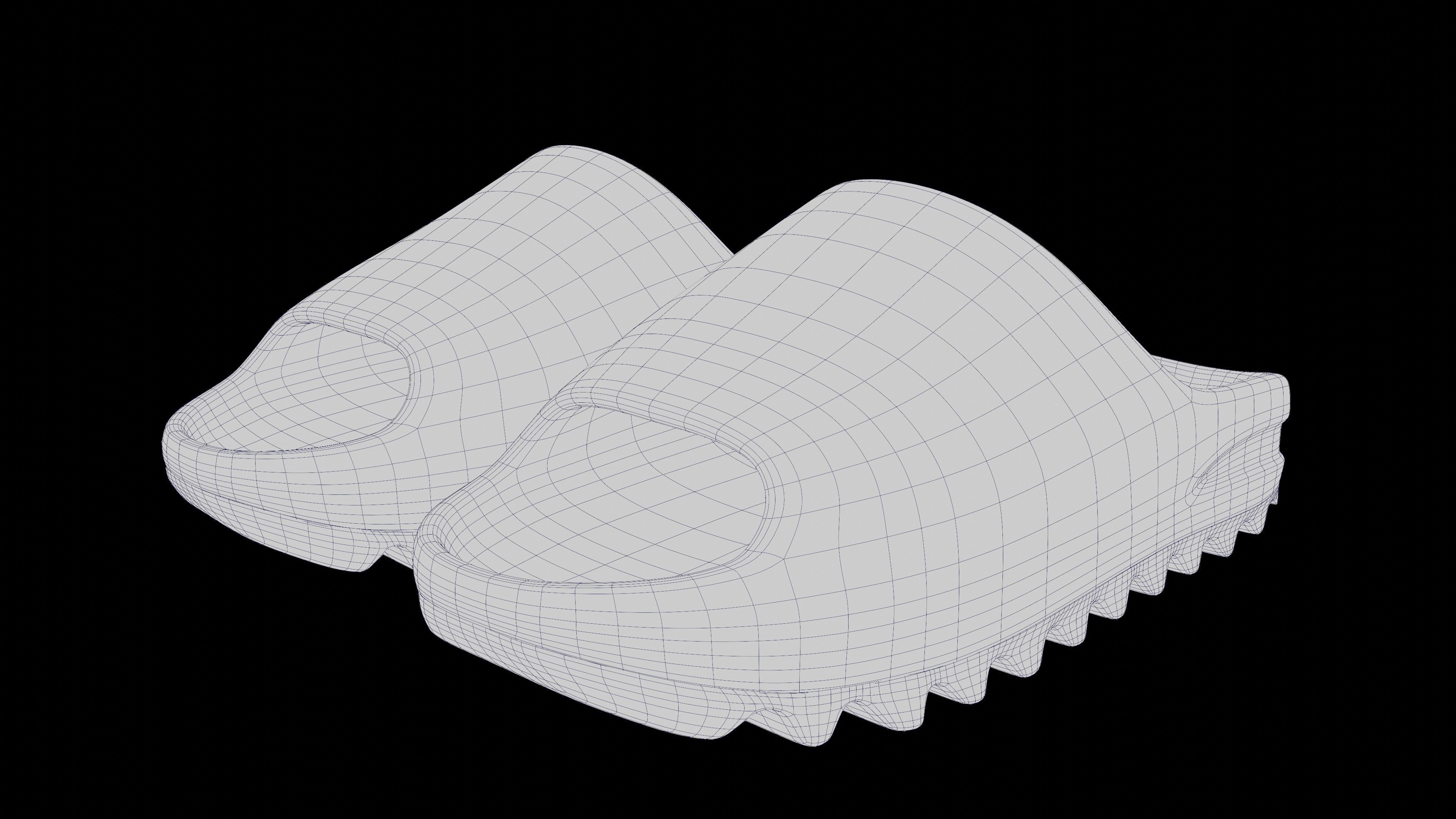Adidas Yeezy sliders shoe Low-poly 3D model_47