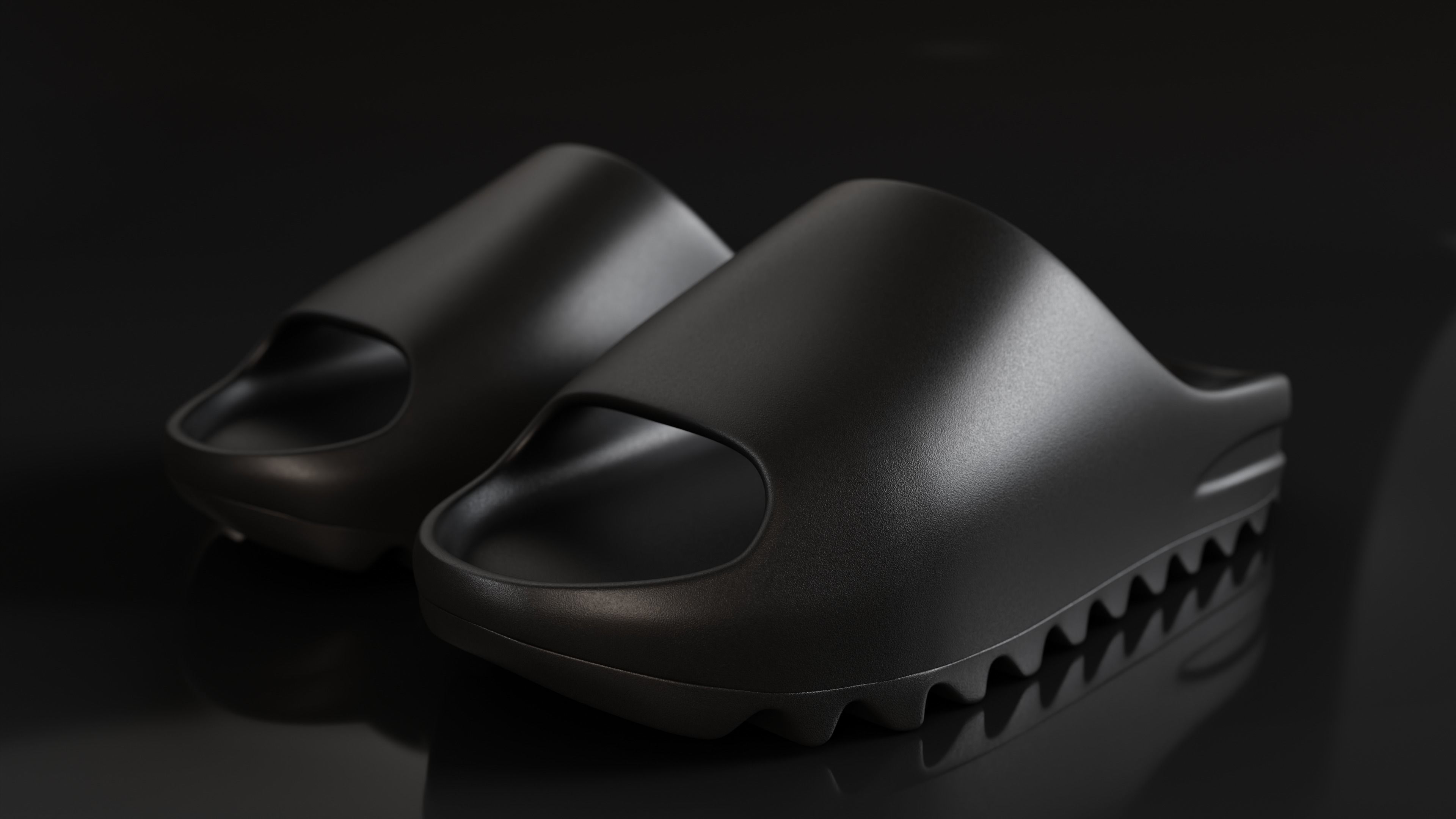 Adidas Yeezy sliders shoe Low-poly 3D model_26