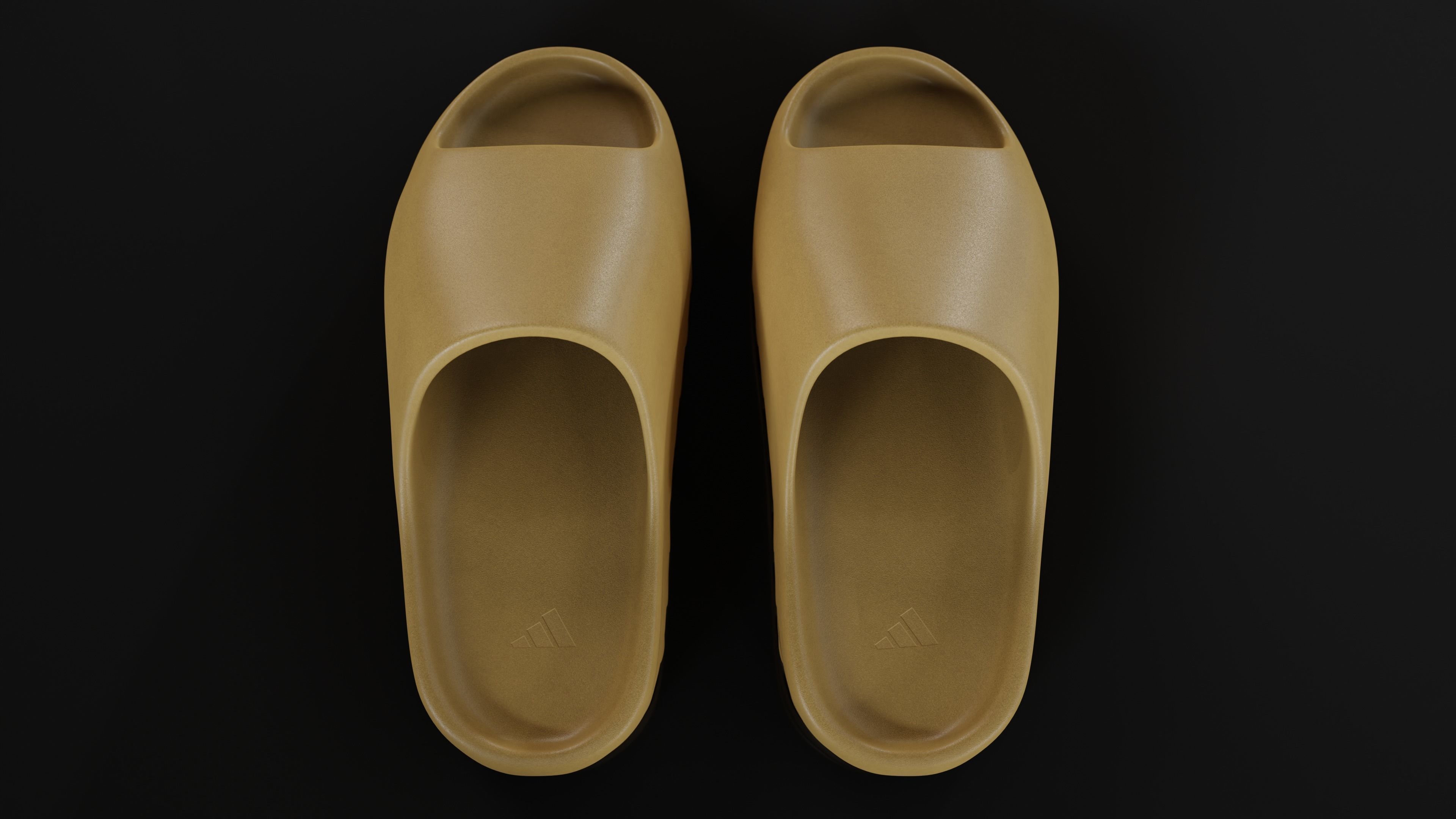 Adidas Yeezy sliders shoe Low-poly 3D model_17