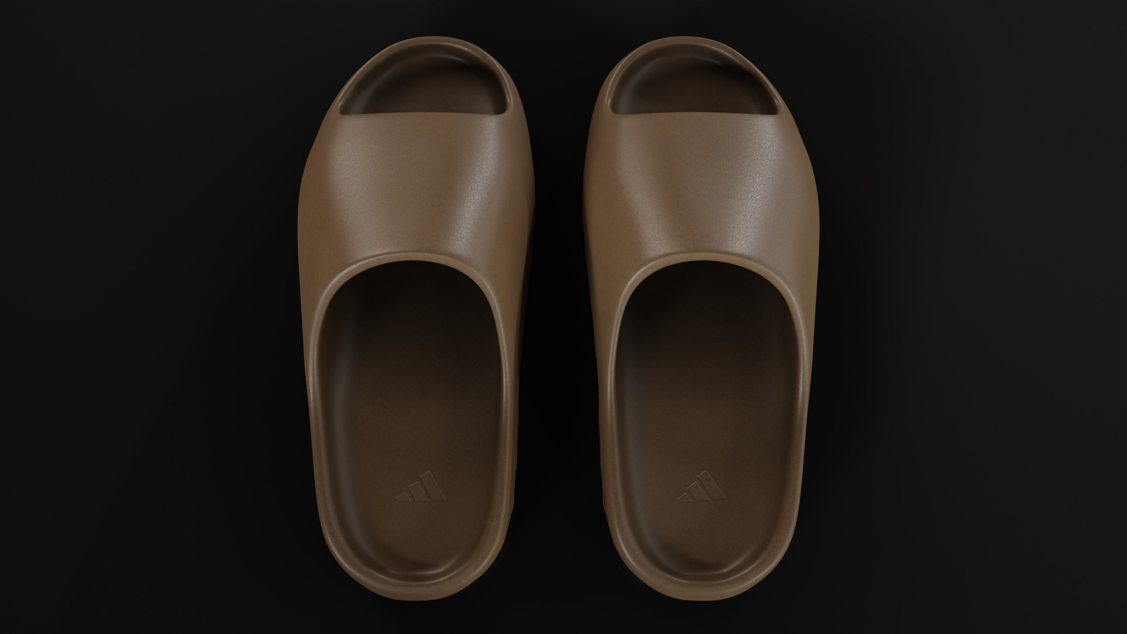 Adidas Yeezy sliders shoe Low-poly 3D model_31